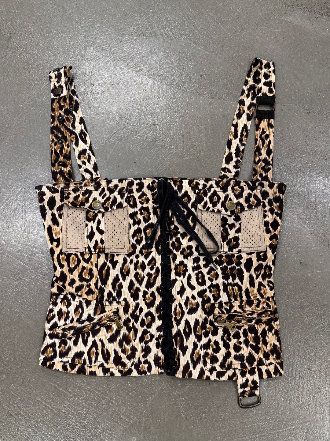 2000s Dolce & Gabbana leopard print corset by DOLCE & GABBANA in size W26 from TOPS category