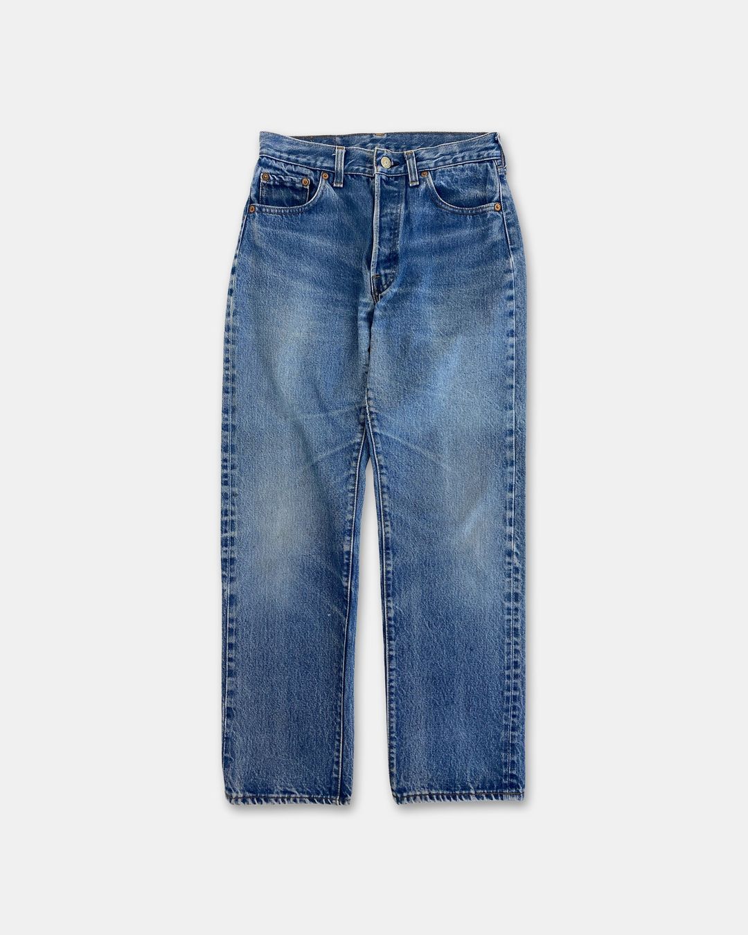 Levis 1970s 501 Selvedge Denim Light Blue by Levis in size W29 from DENIM category