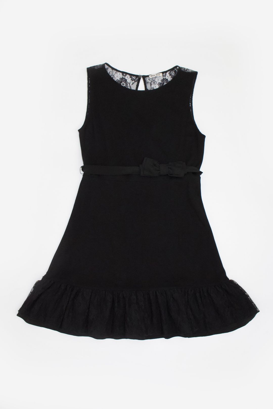 Miu Miu little black dress with bow tie and lace back by MIU MIU in size S from DRESSES category