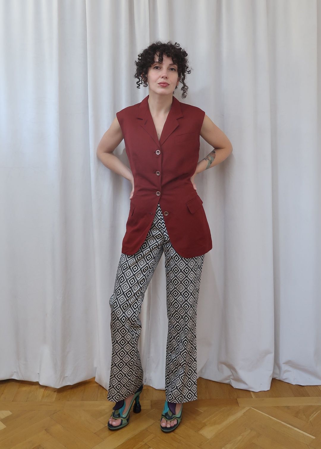 Jean Paul Gaultier waistcoat, late 1980’s - early 1990’s by JEAN PAUL GAULTIER in size IT 46 from TOPS category