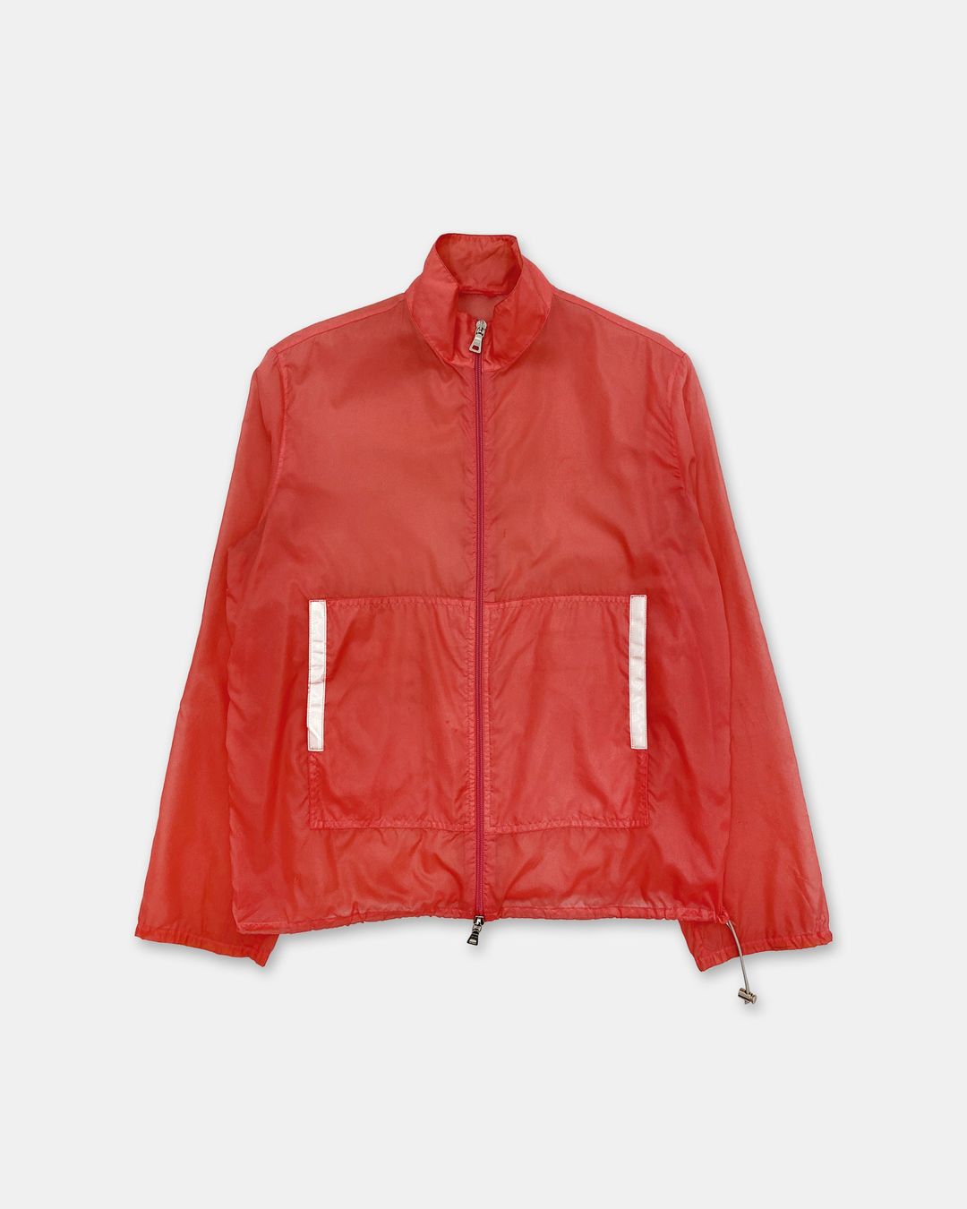 Prada SS1999 Translucent Jacket Red Pink by PRADA in size L from COATS & JACKETS category
