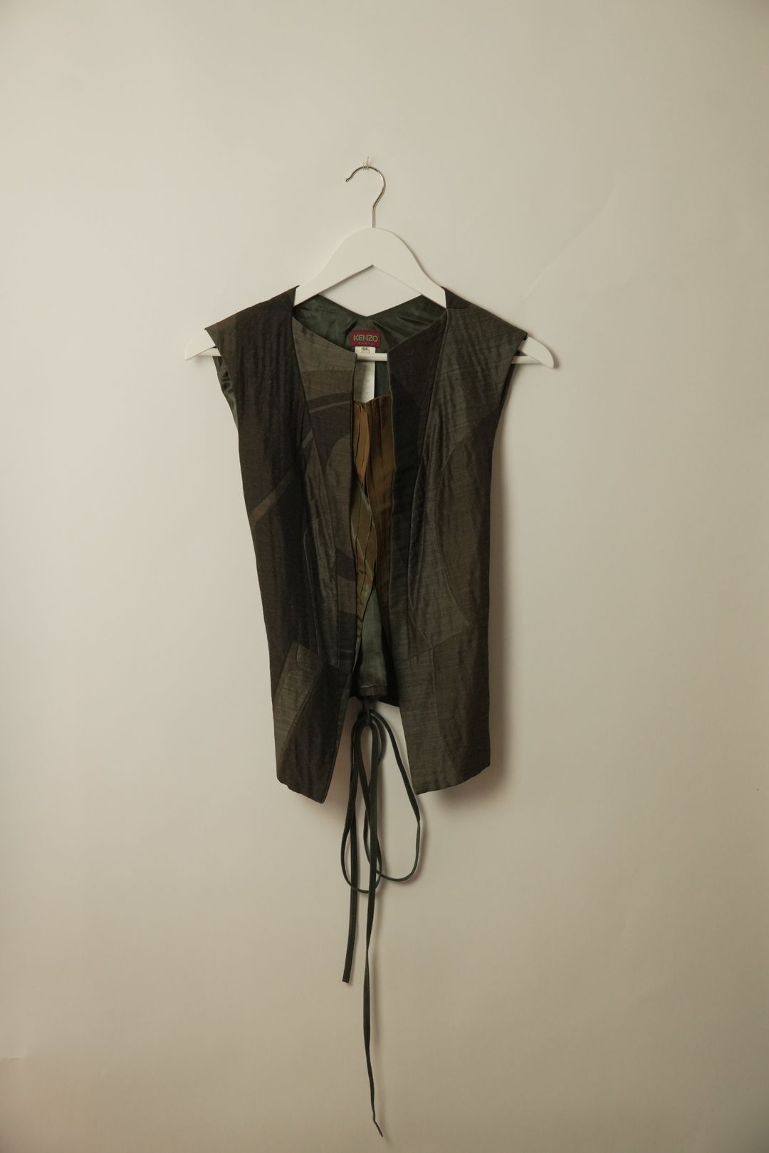 Kenzo Metallic Layered Vest by KENZO in size AU/UK 6 from TOPS category