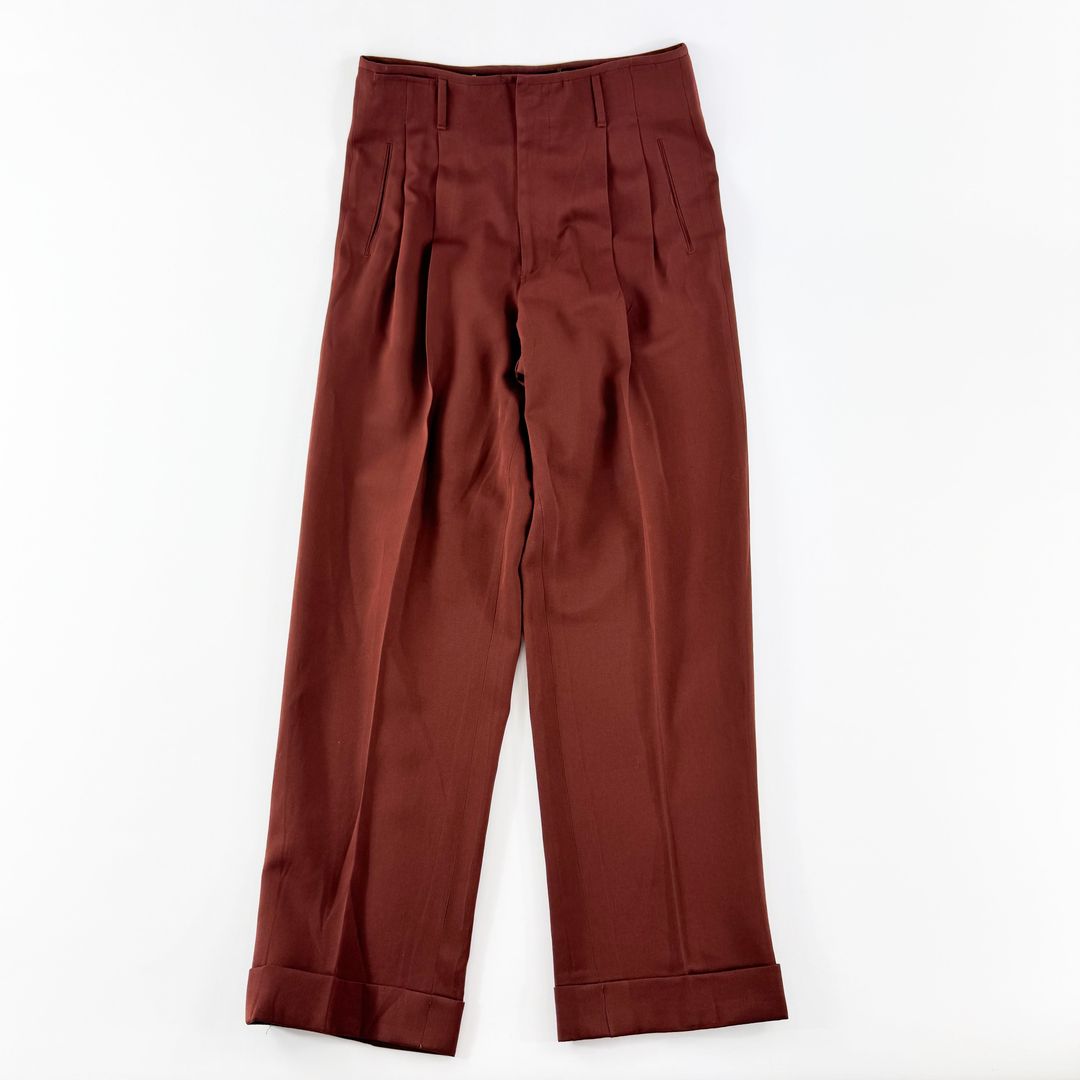 Jean Paul Gaultier Pleated Runway Trousers SS1999 by JEAN PAUL GAULTIER in size L from TROUSERS category