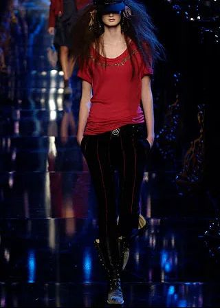 John Galliano thick wool pants, Fall 2006 by ALEXANDER MCQUEEN in size IT 42 from TROUSERS category