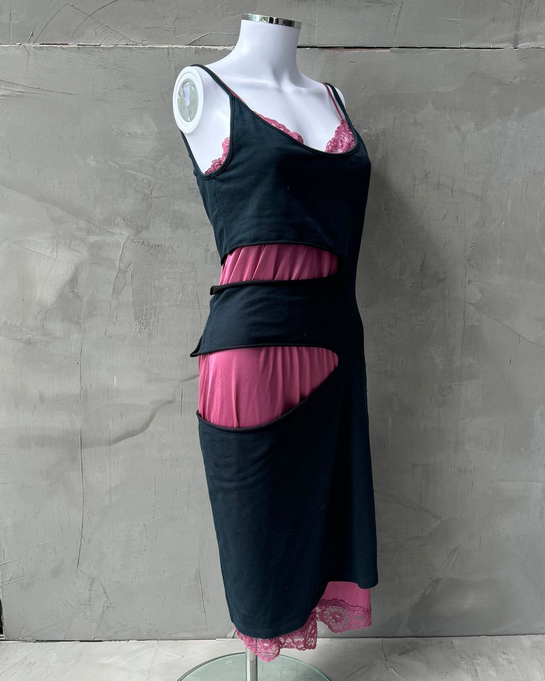 JPG Jean’s Collection 005 Cut Out Dress with Lace Slip Dress - M by JEAN PAUL GAULTIER in size M from DRESSES category