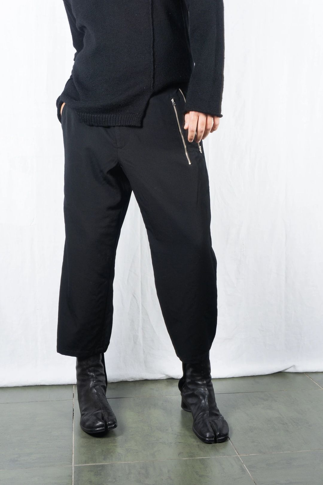 Yohji Yamamoto Pour Homme S/S 2019 double zipper pants by YOHJI YAMAMOTO in size M from TROUSERS category