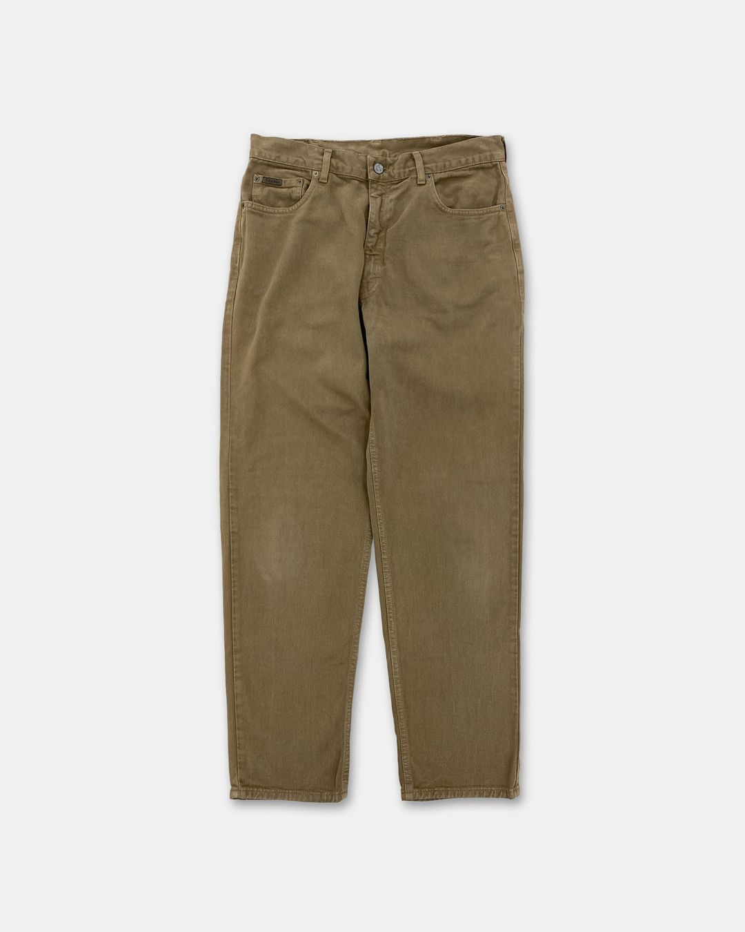 Calvin Klein 1990s Made in USA Classic Denim Light Brown by CALVIN KLEIN in size W36 from DENIM category
