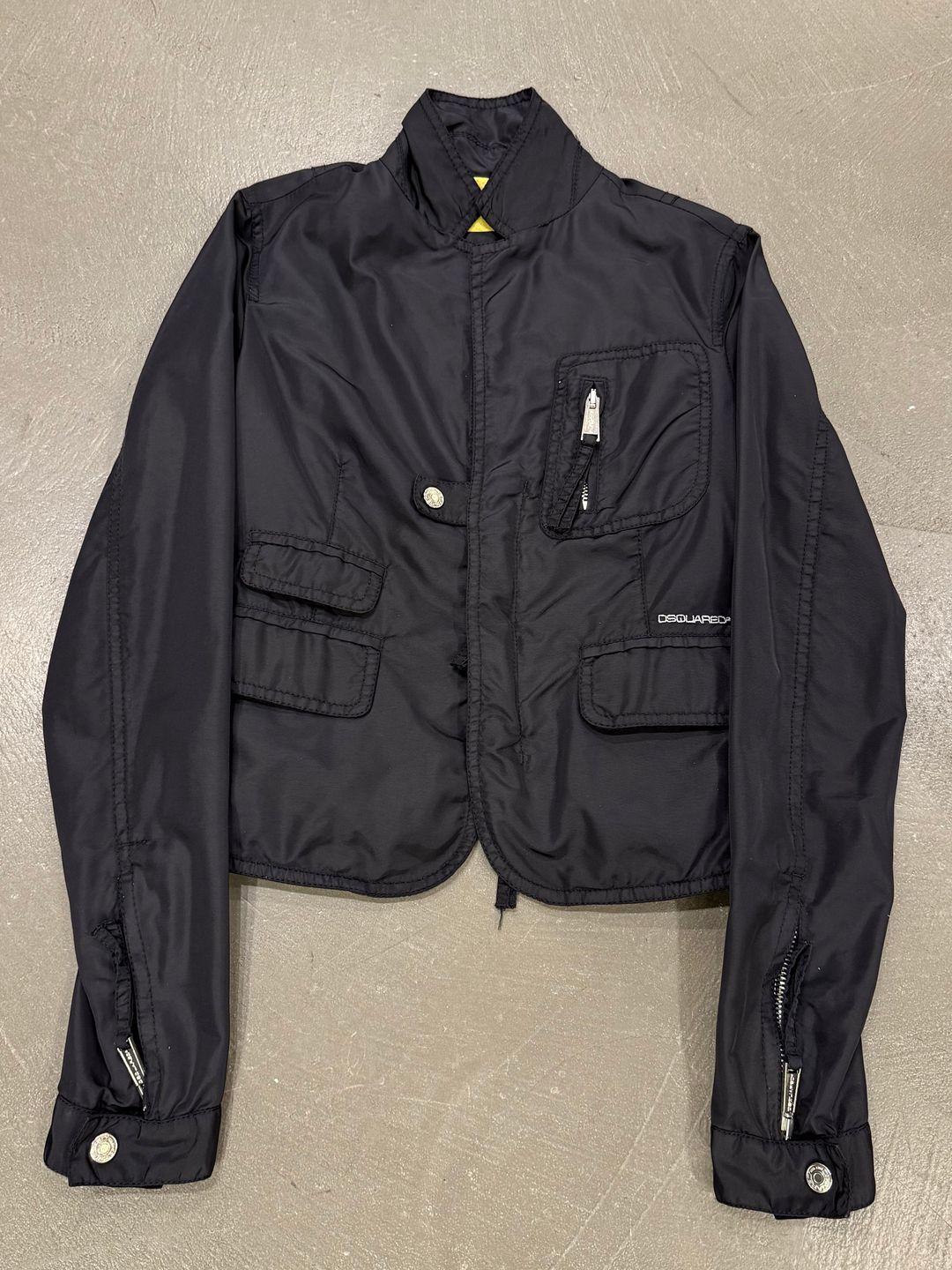 2000s Dsquared2 multi-pocket cropped jacket by DSQUARED2 in size FR 40 from COATS & JACKETS category