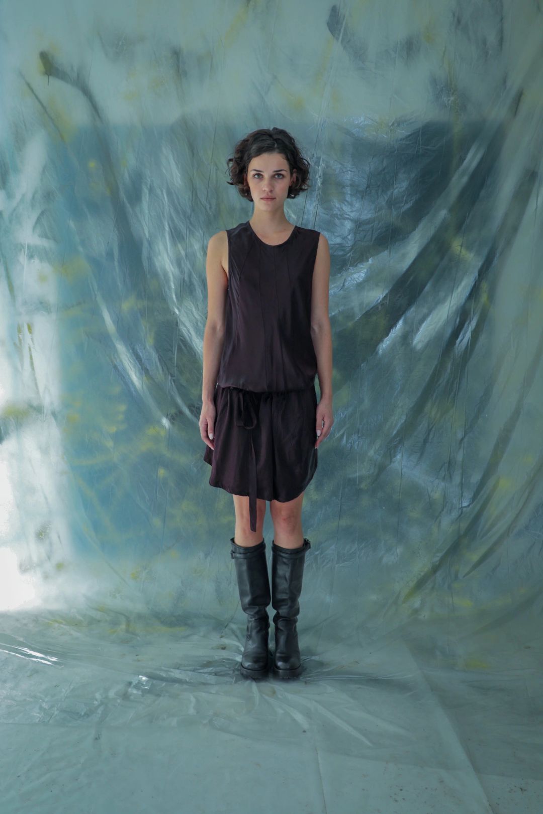 Ann Demeulemeester Silk Plum Dress by ANN DEMEULEMEESTER in size FR 38 from DRESSES category