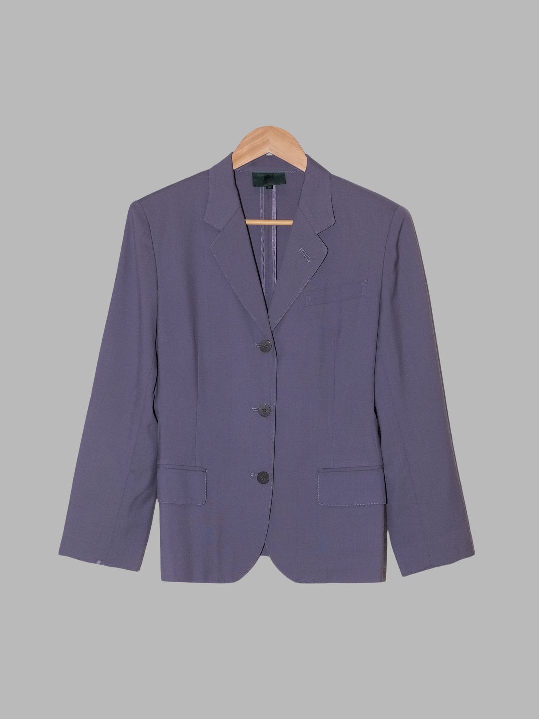 Jean Paul Gaultier Junior 1980s - 1990s lavender wool three button blazer - 40 S by JEAN PAUL GAULTIER in size EU 40 from COATS & JACKETS category