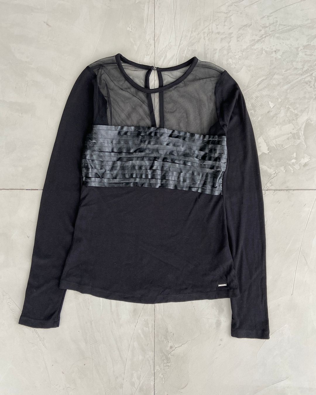 DIESEL LONG SLEEVE SHEER MESH TOP - M by DIESEL in size M from TOPS category