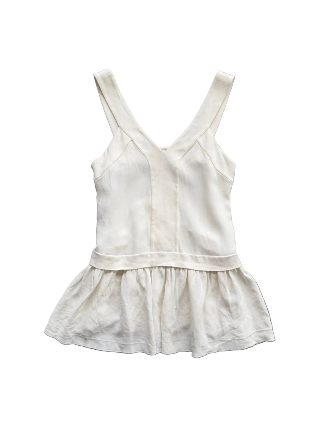 MIU MIU DROP WAIST PEPLUM TOP by MIU MIU in size IT 40 from TOPS category