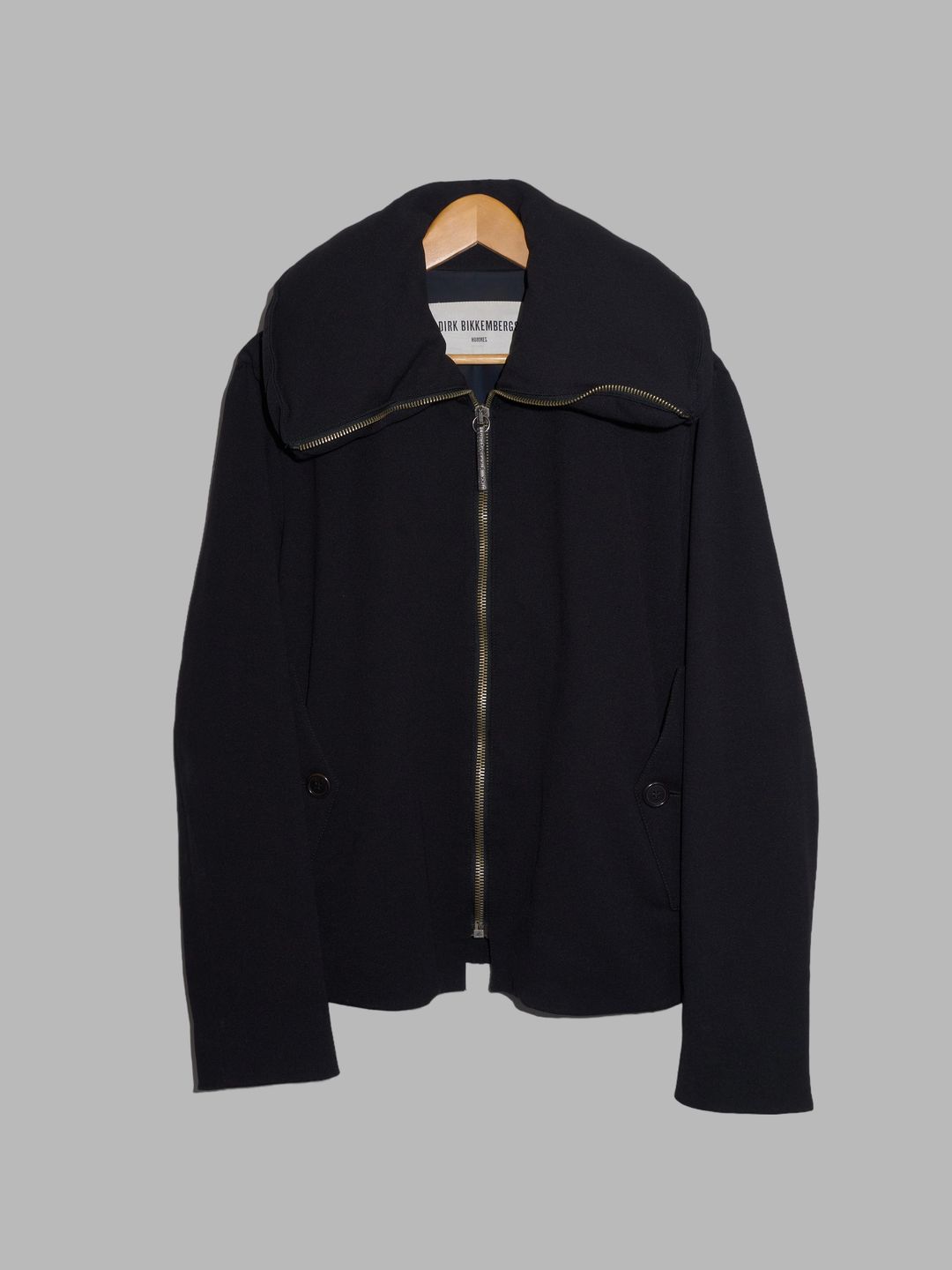 Dirk Bikkembergs Hommes winter 1996 black nylon pillow neck bomber jacket - sz 44 by Dirk Bikkembergs Hommes in size IT 44 from COATS & JACKETS category