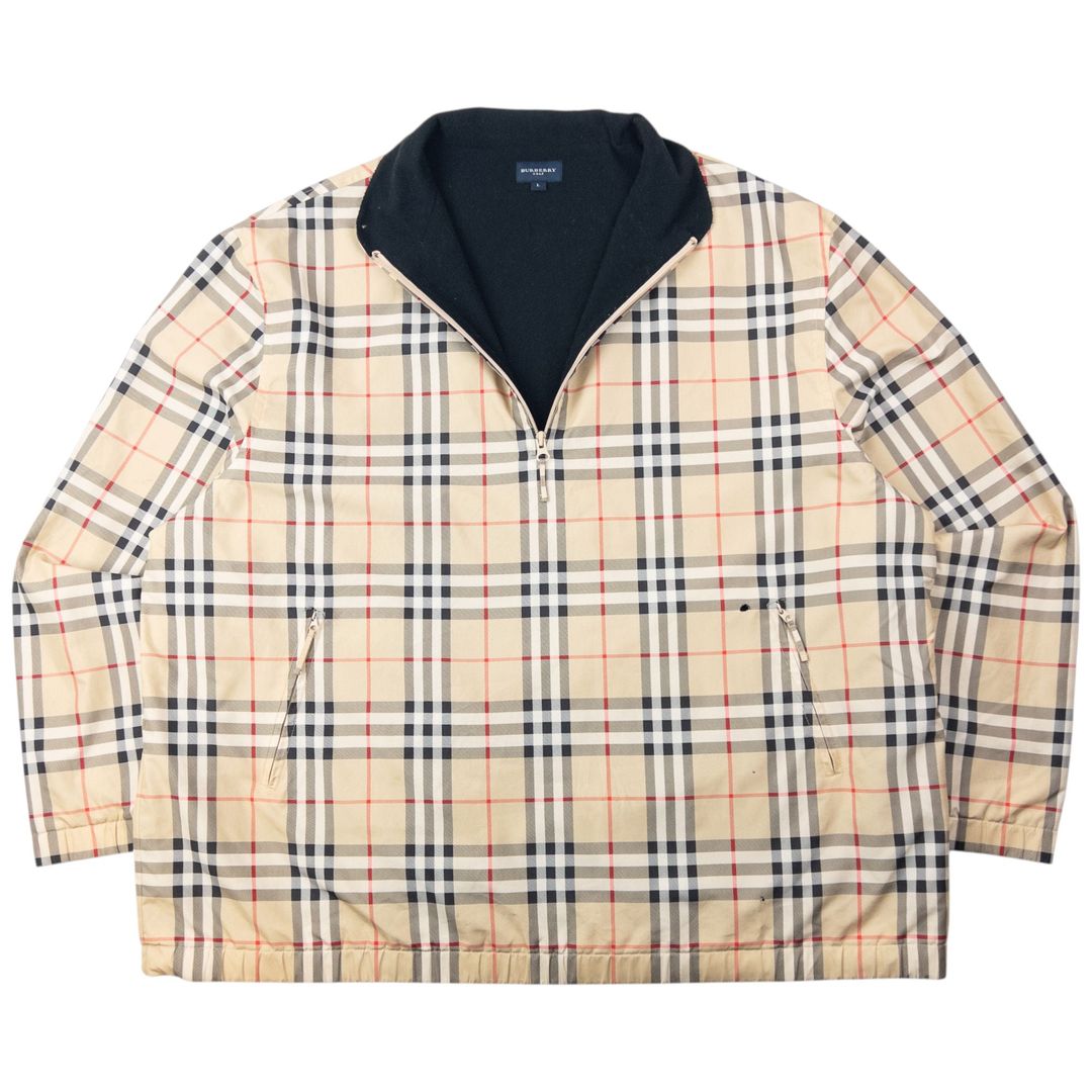 Vintage 2000s Burberry Nova Check Fleece Lined Q Zip Jacket Size XL by BURBERRY in size XL from COATS & JACKETS category