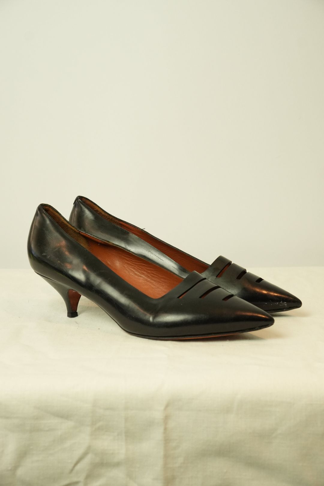 Celine Kitten Heel w Point Toe Sz 38.5 by CÉLINE in size EU 38 from SHOES category