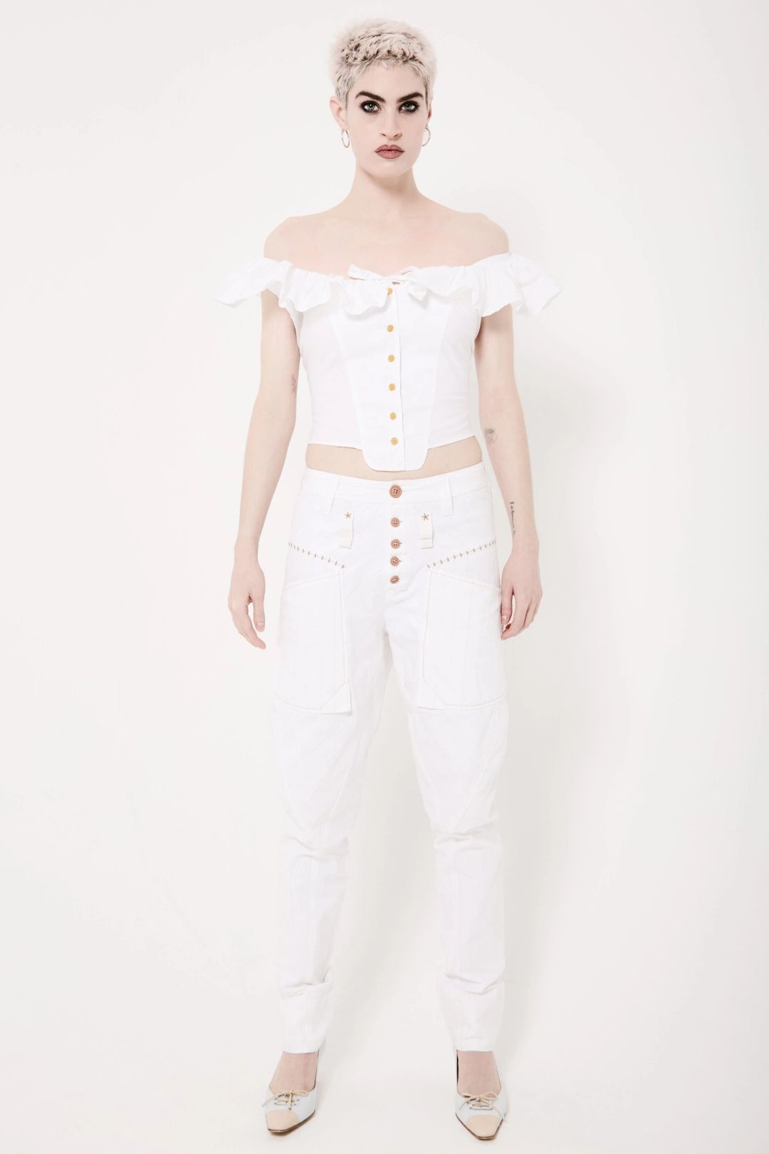 marithe + francois girbaud trousers by Marithé + François Girbaud in size EU 36 from TROUSERS category