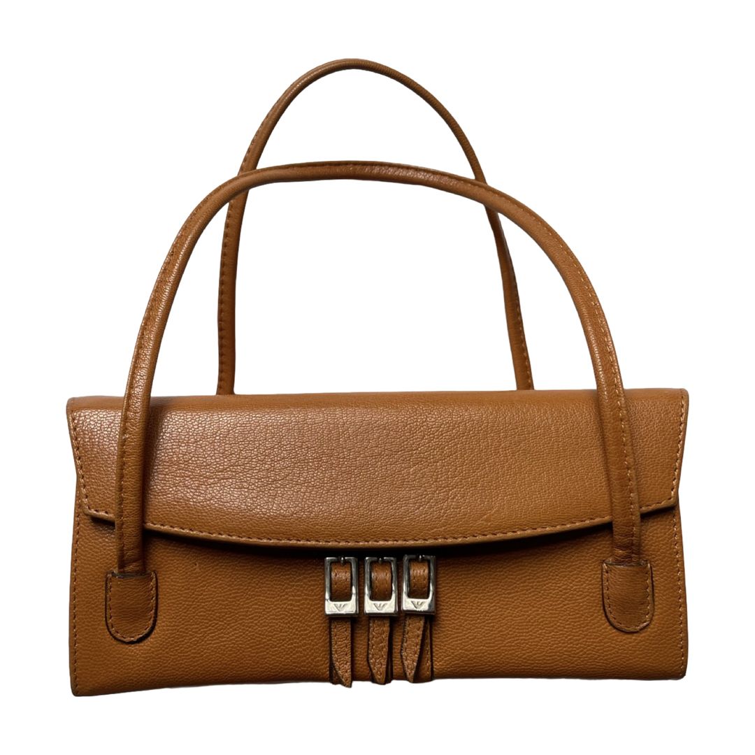 Emporio Armani vintage mini handbag tan leather by EMPORIO ARMANI in size ONE SIZE from BAGS category