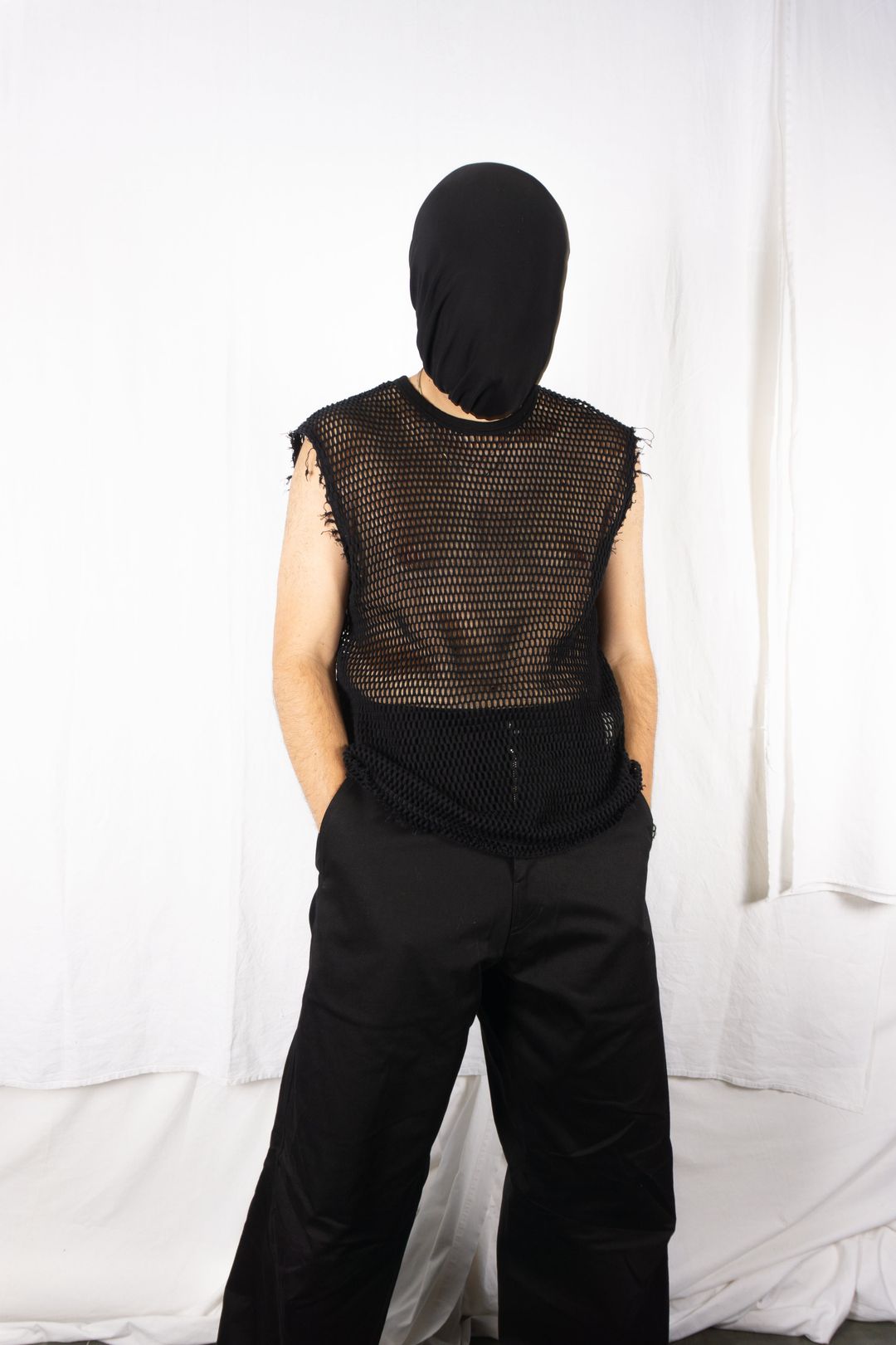 Junya Watanabe Man S/S 2024 net vest by JUNYA WATANABE in size M from TOPS category