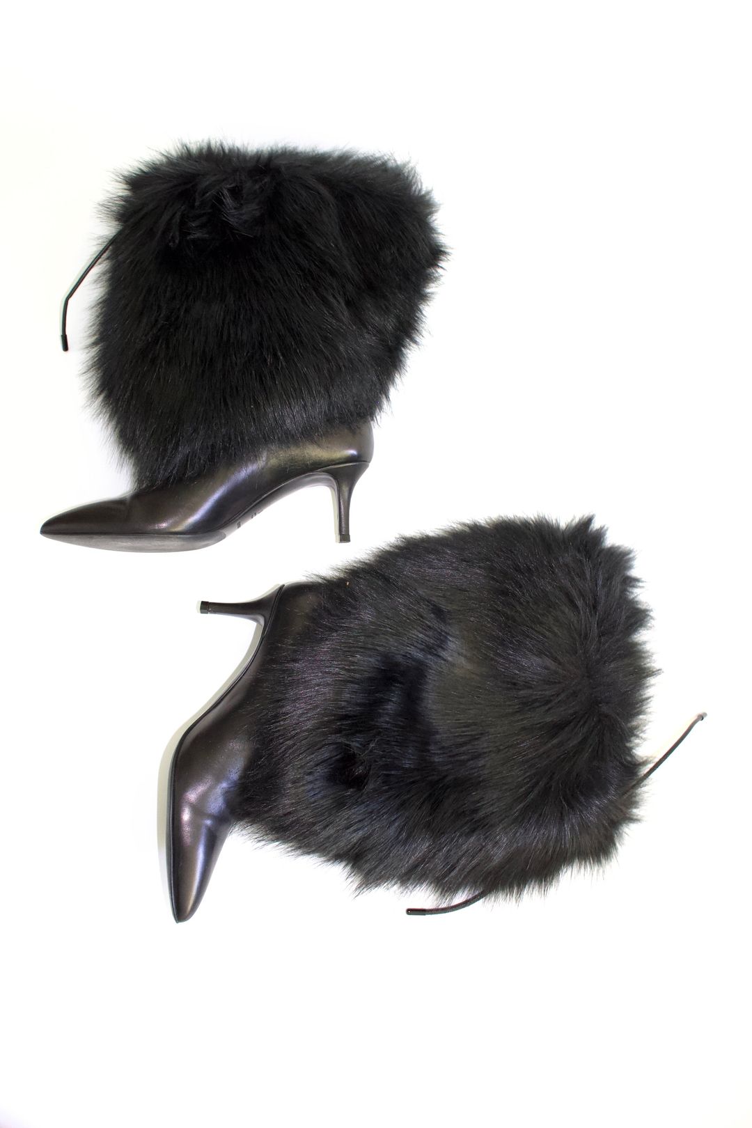 Emporio Armani black boots with fur by EMPORIO ARMANI in size EU 38 from SHOES category