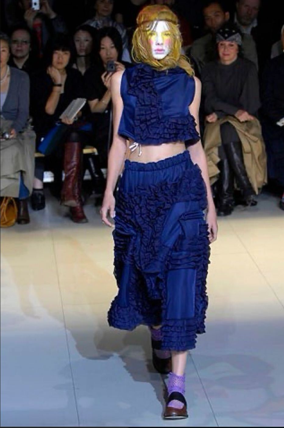 Comme Des Garcons frill napkin square top 2008 SS runway by COMME DES GARÇONS in size S from TOPS category