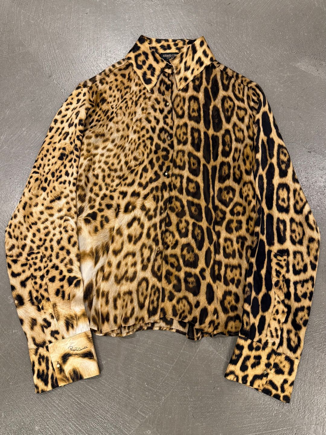 2000s Roberto Cavalli silk leopard-print Shirt by ROBERTO CAVALLI in size S from SHIRTS category