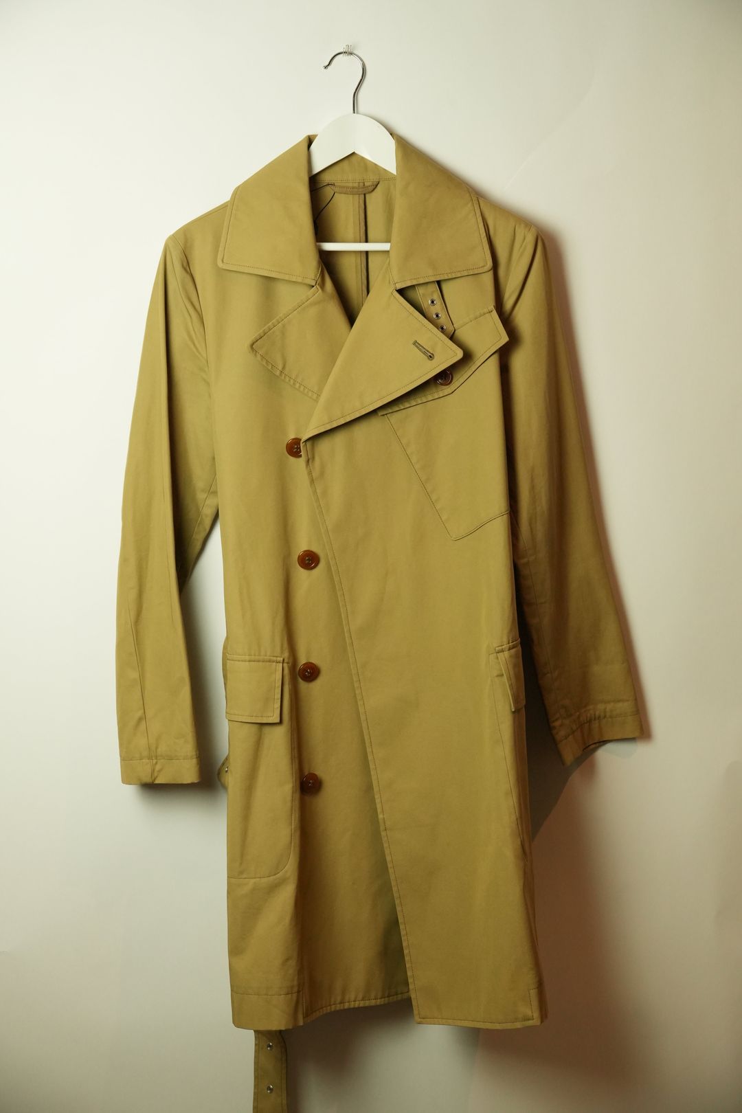 Vivienne Westwood Man Beige Trench Coat w Pocket Detail by VIVIENNE WESTWOOD in size M from COATS & JACKETS category