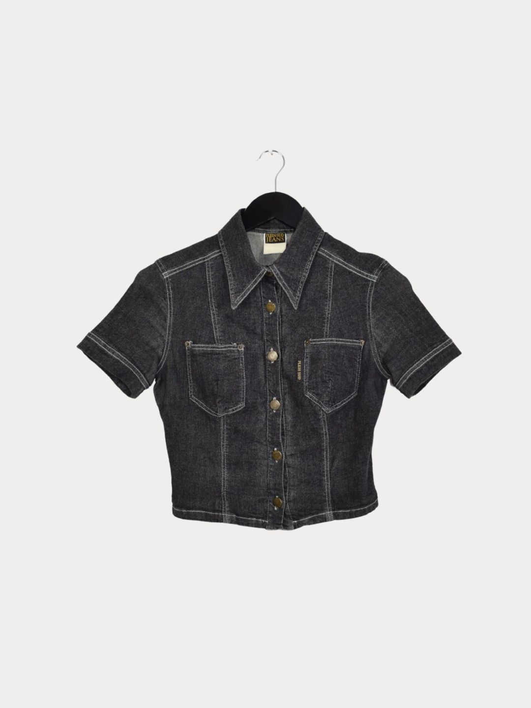 plein sud denim top by PLEIN SUD in size L from TOPS category