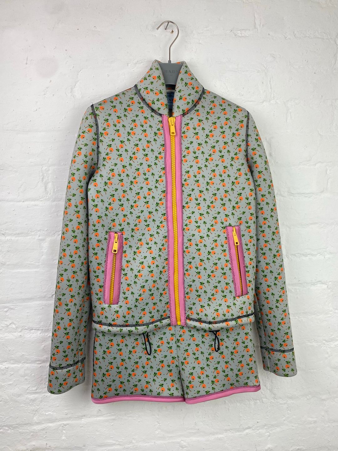 SS 17 Prada Palm Tree Neoprene Set by PRADA in size ONE SIZE from COATS & JACKETS category