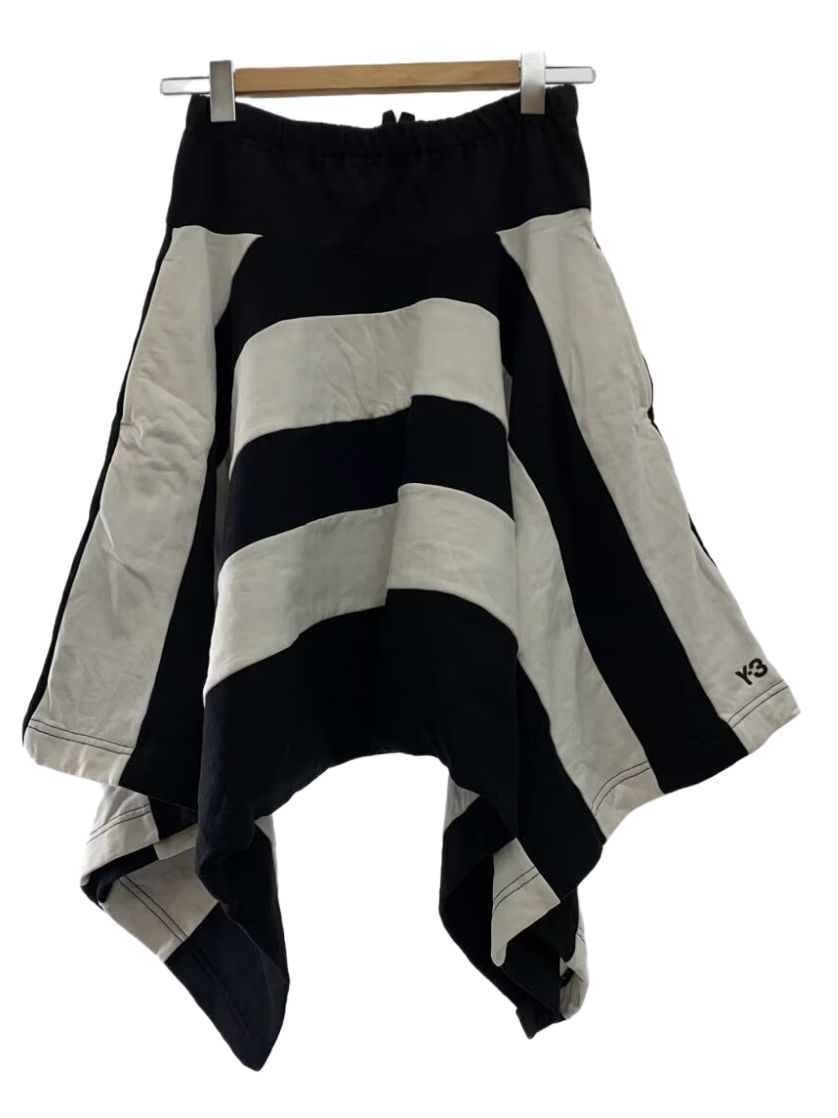Y3 Stripe Asymmetrical Flared Sarouel Pants by YOHJI YAMAMOTO in size S from TROUSERS category