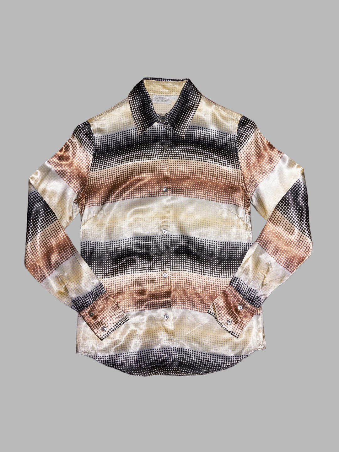 Patrick Cox Willbe 1990s multicolour spotted viscose satin shirt - S by Patrick Cox Willbe in size S from SHIRTS category
