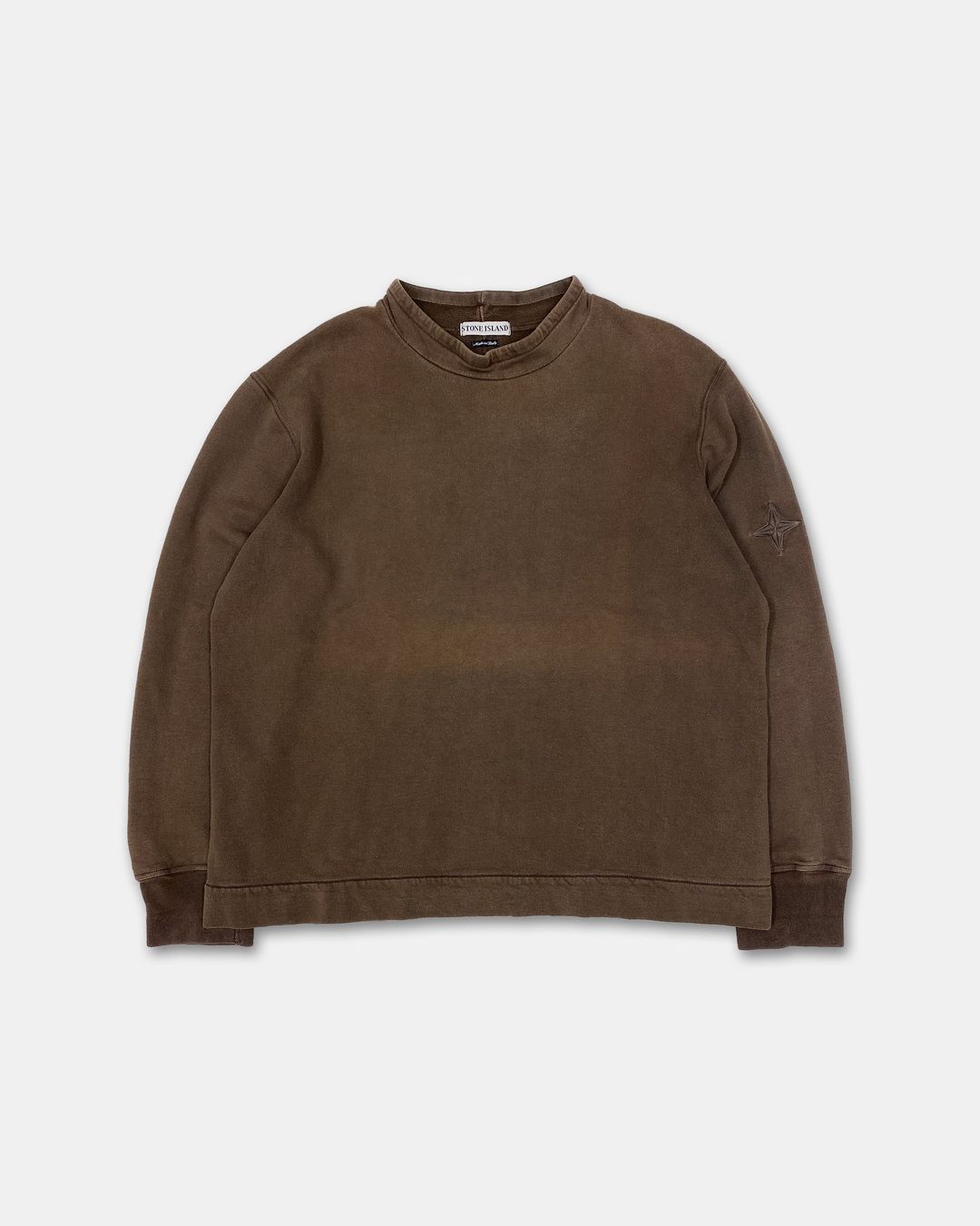 Stone Island SS2000 Compass Star Crewneck Brown by STONE ISLAND in size XXL from KNITWEAR category