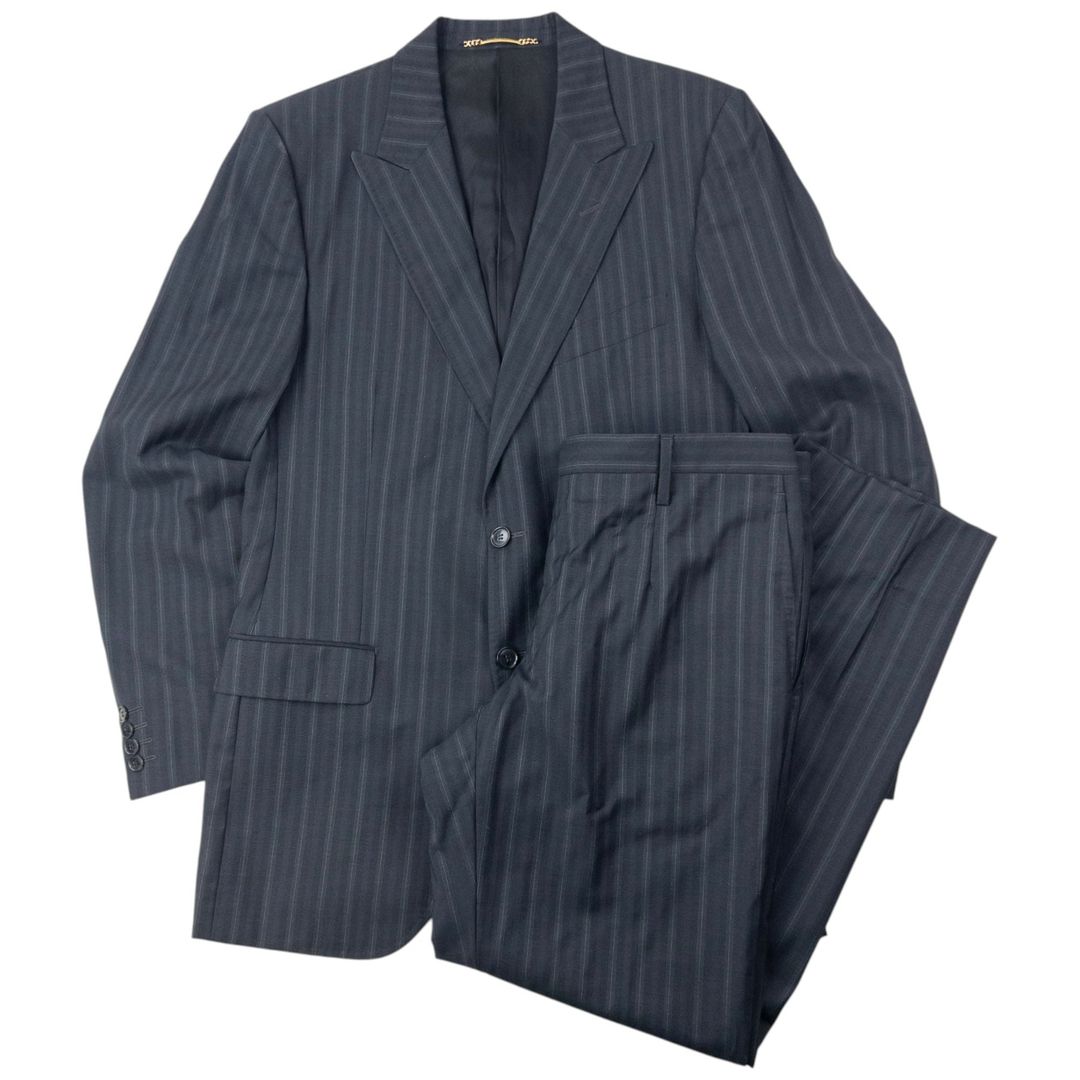 Vintage 2005 Dolce & Gabbana Striped Jacket & Trousers Suit Set Size L by DOLCE & GABBANA in size L from SUITS category