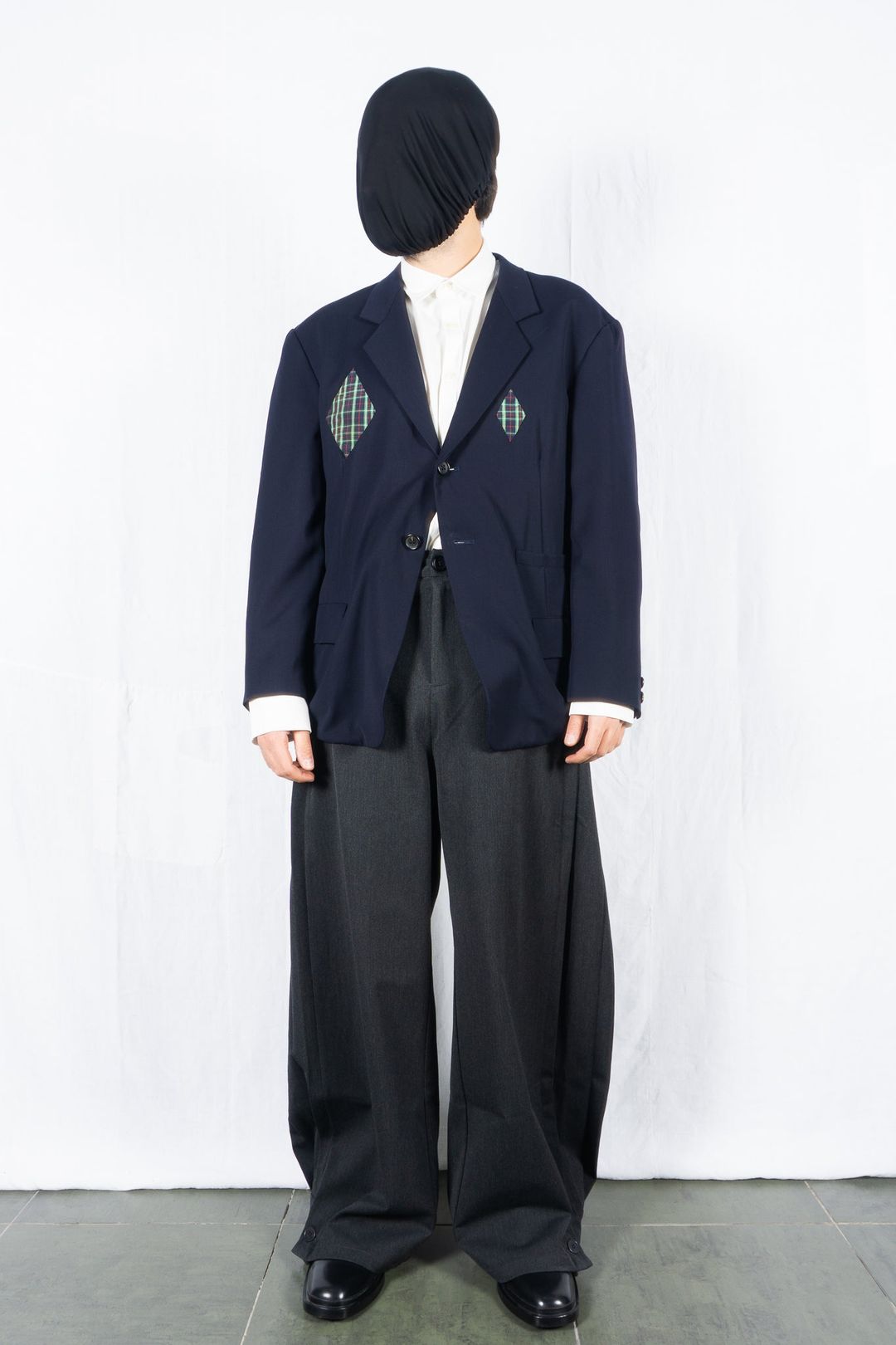 Yohji Yamamoto Pour Homme S/S 1988 patched jacket by YOHJI YAMAMOTO in size S from COATS & JACKETS category