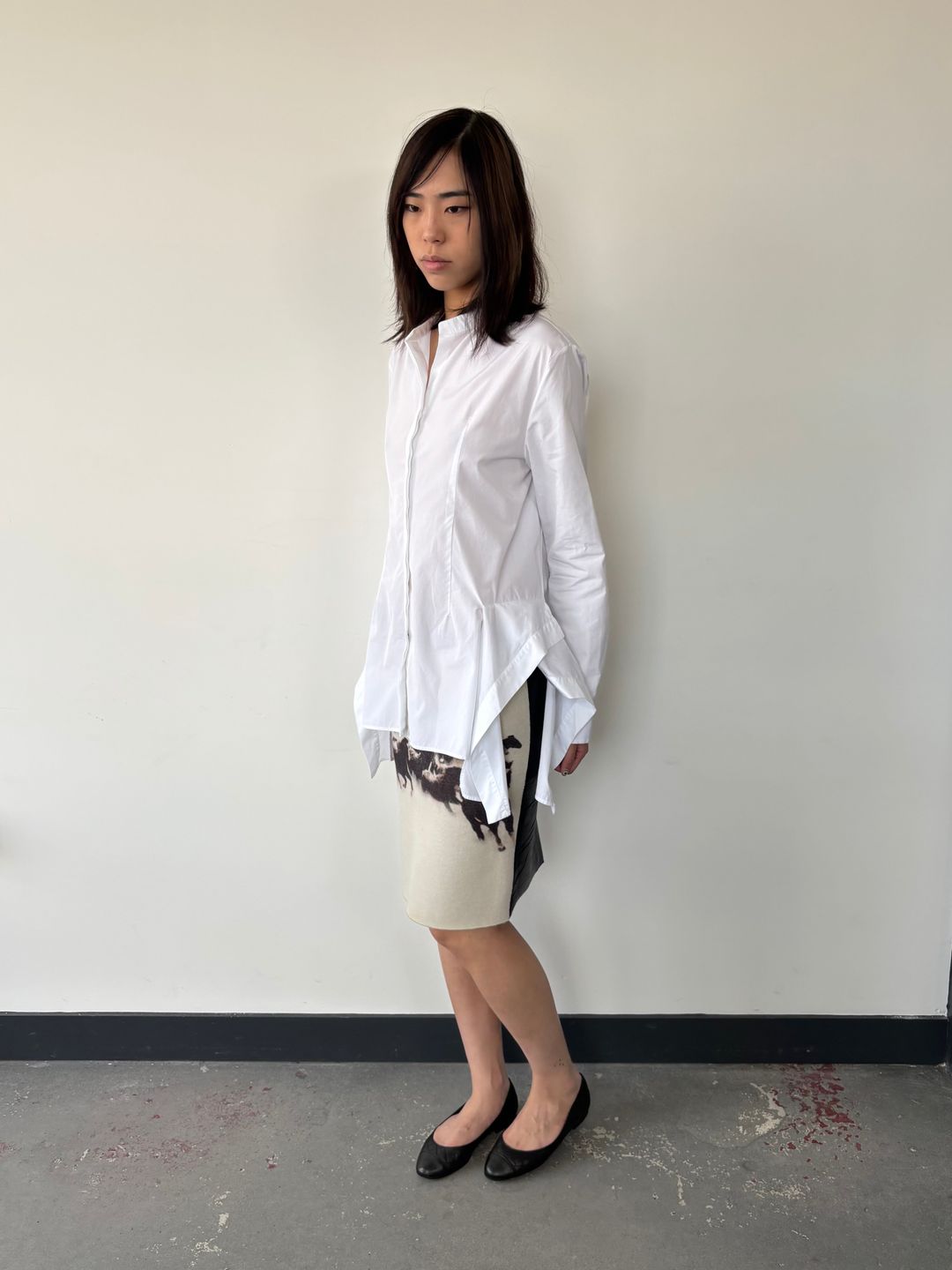 JIL SANDER CIRCA 2017 DRAPE SHIRT by JIL SANDER in size S from TOPS category