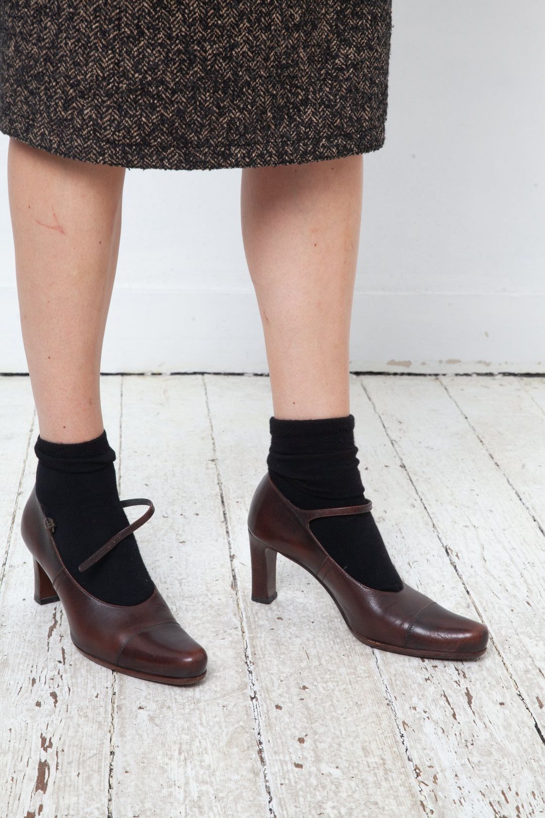 Miu Miu 2000's brown leather heels with ankle strap size 37 by MIU MIU in size EU 37 from SHOES category