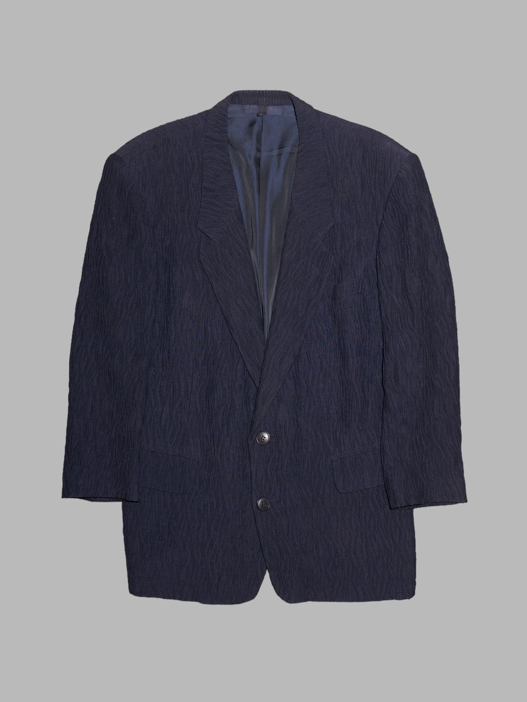 Pashu Shin Hosokawa 1980s textured wool poly two button blazer - S by Pashu Shin Hosokawa in size S from COATS & JACKETS category