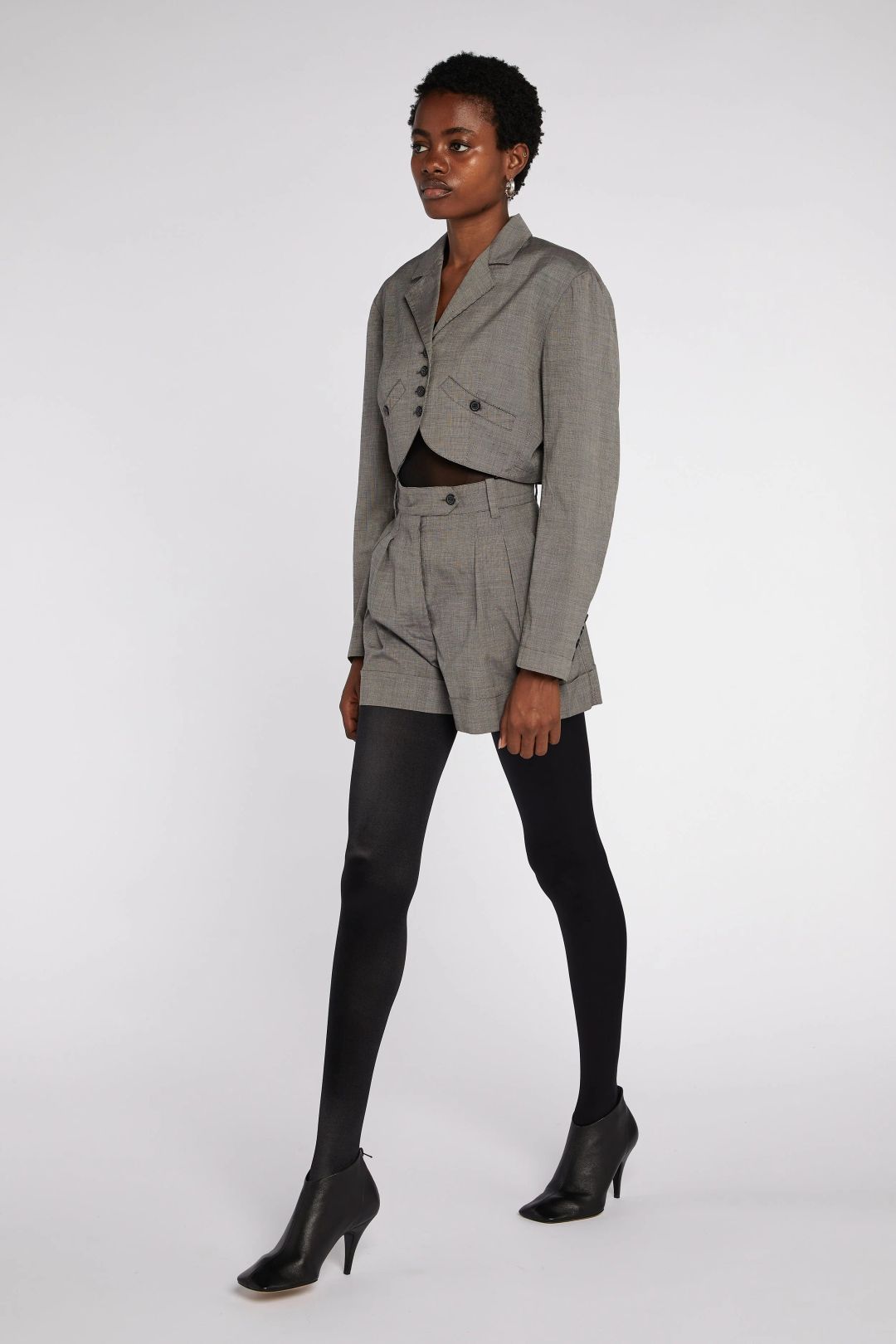 Alaïa Cropped Jacket and Shorts Suit S/S 1988 by Azzedine Alaïa in size FR 38 from COATS & JACKETS category