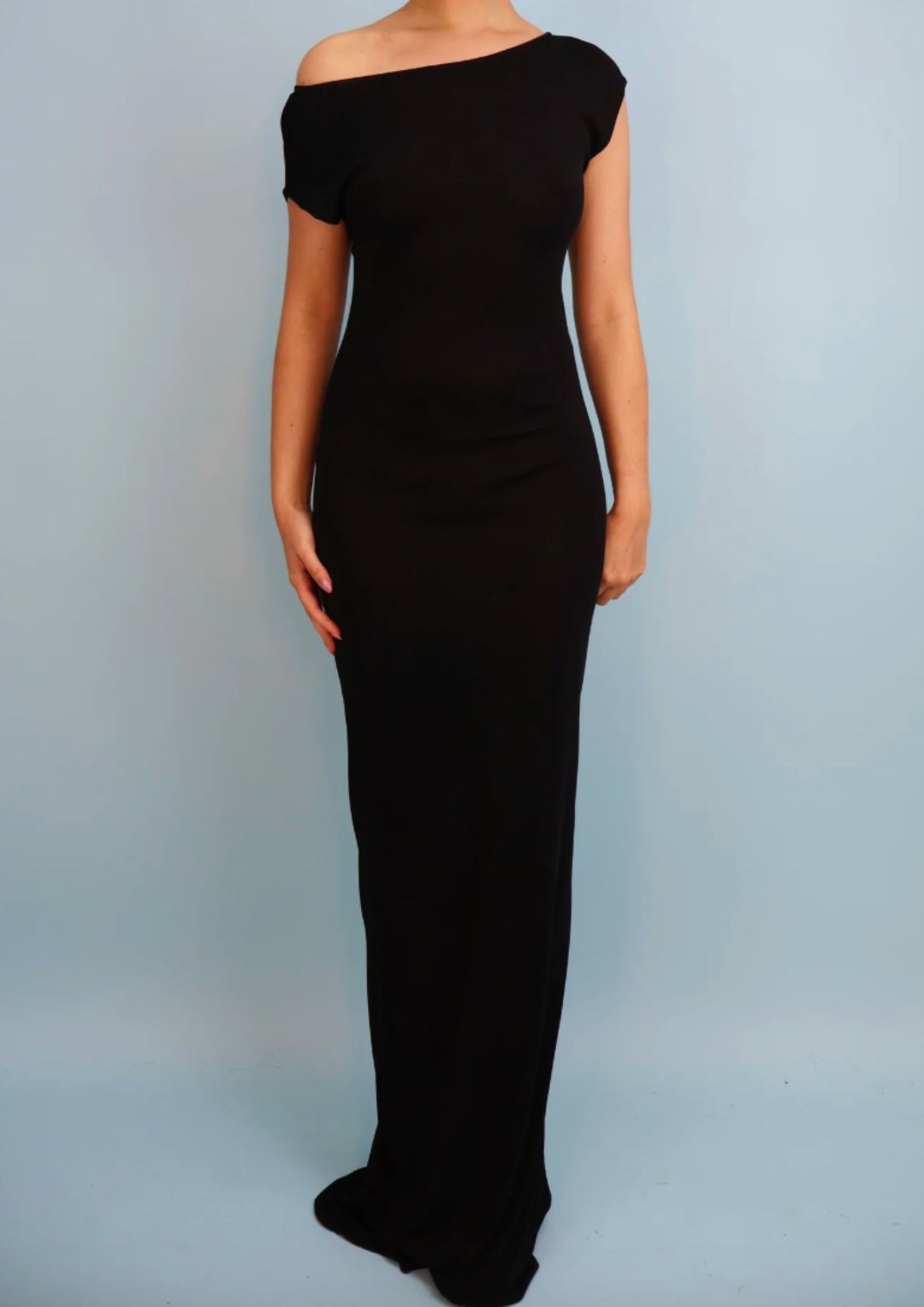 Gucci Spring 1997 Black Short Sleeve Maxi Dress by TOM FORD in size IT 40 from DRESSES category