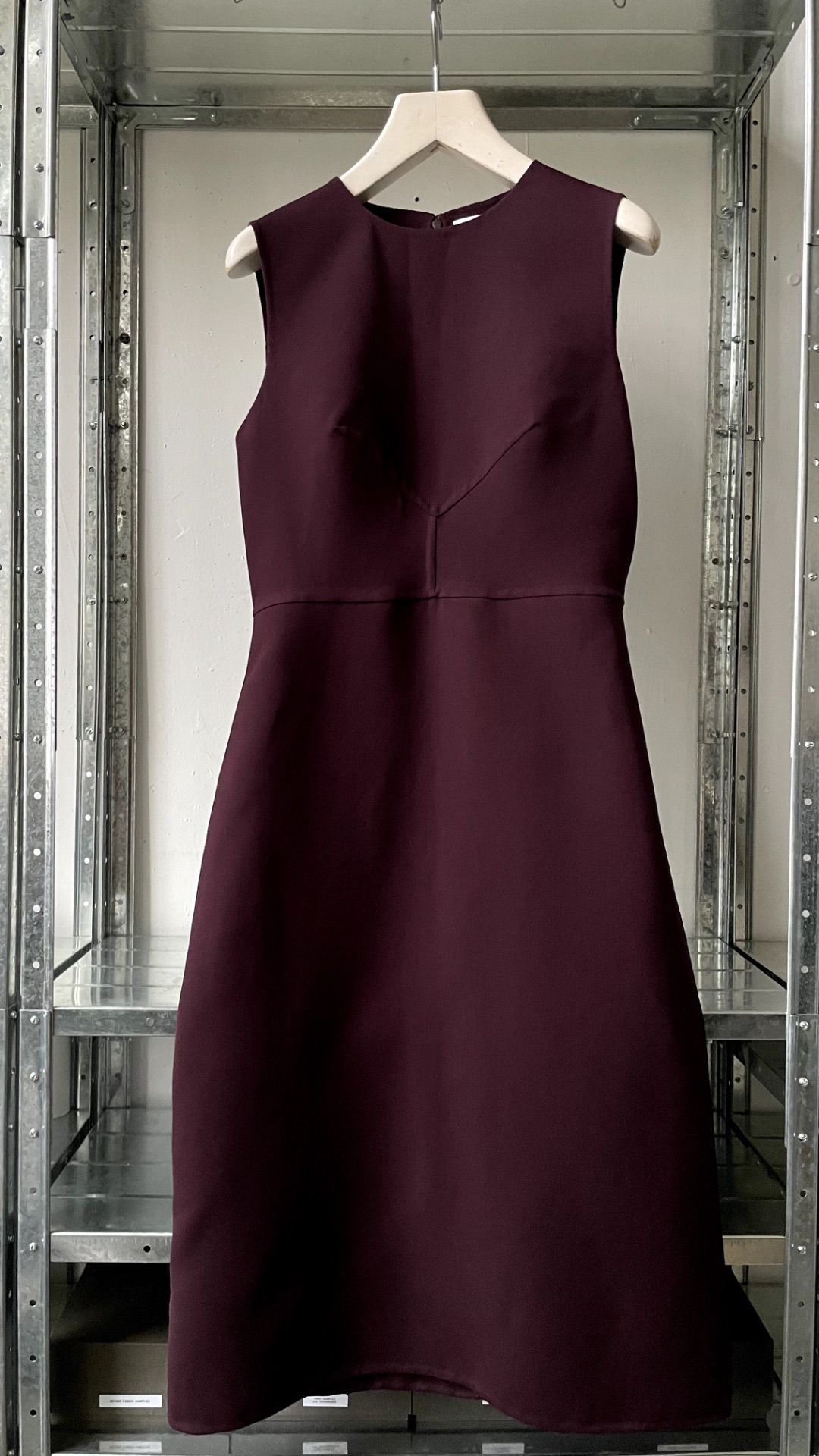 BURGUNDY DRESS by JIL SANDER in size AU/UK 8 from DRESSES category