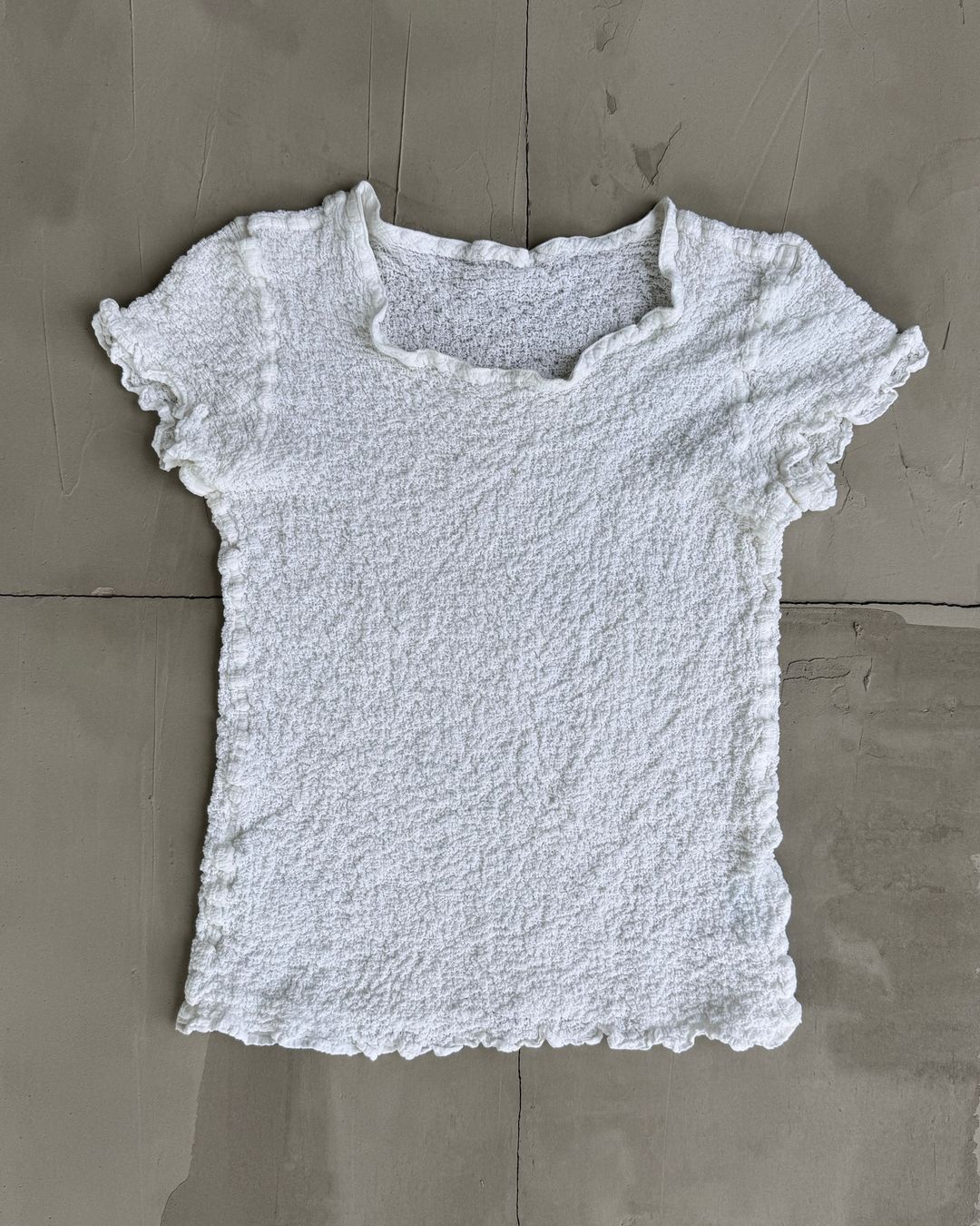 ISSEY MIYAKE SS17 'CAULIFLOWER' WHITE TOP by ISSEY MIYAKE in size ONE SIZE from TOPS category