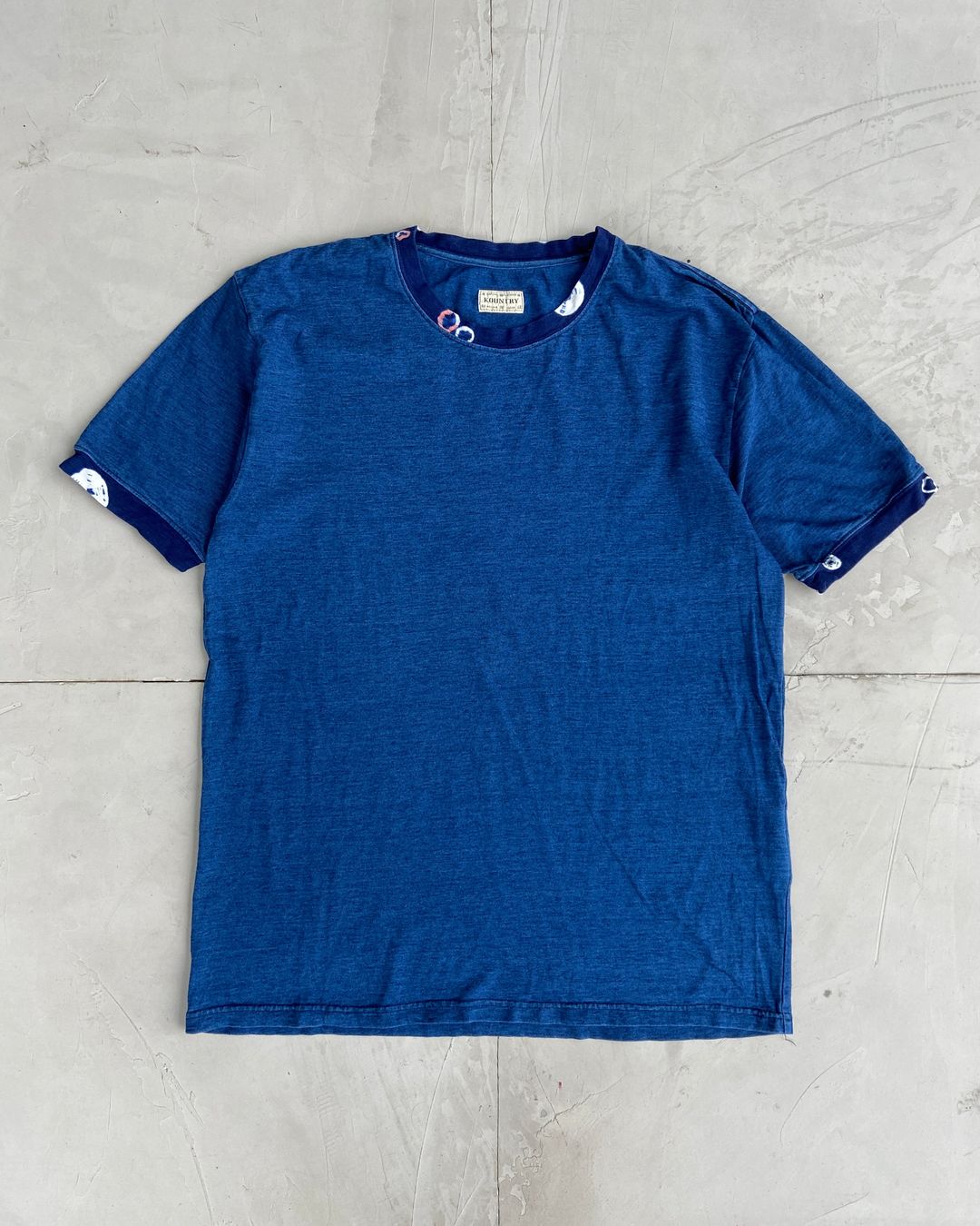 KAPITAL KOUNTRY JAPAN INDIGO TEE - M/L by KAPITAL in size M from TOPS category