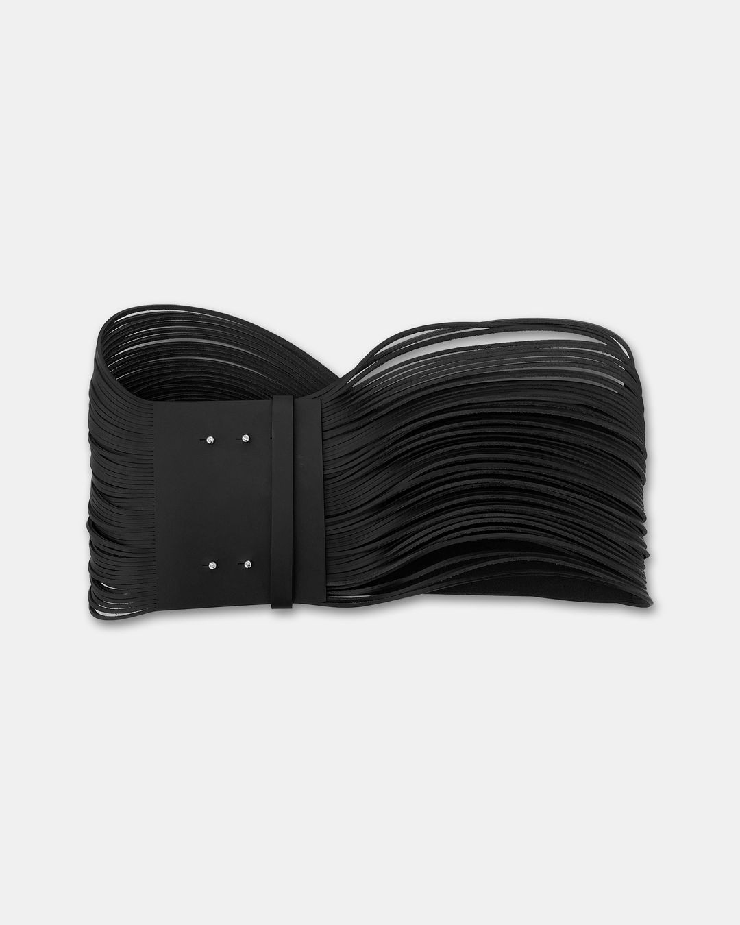 Maison Martin Margiela SS2018 Leather Fringe Big Belt Black by MAISON MARGIELA in size ONE SIZE from ACCESSORIES category