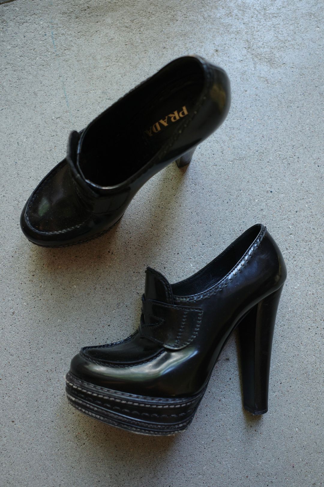 PRADA S/S 2009 LOAFER HEELS by PRADA in size EU 39 from SHOES category