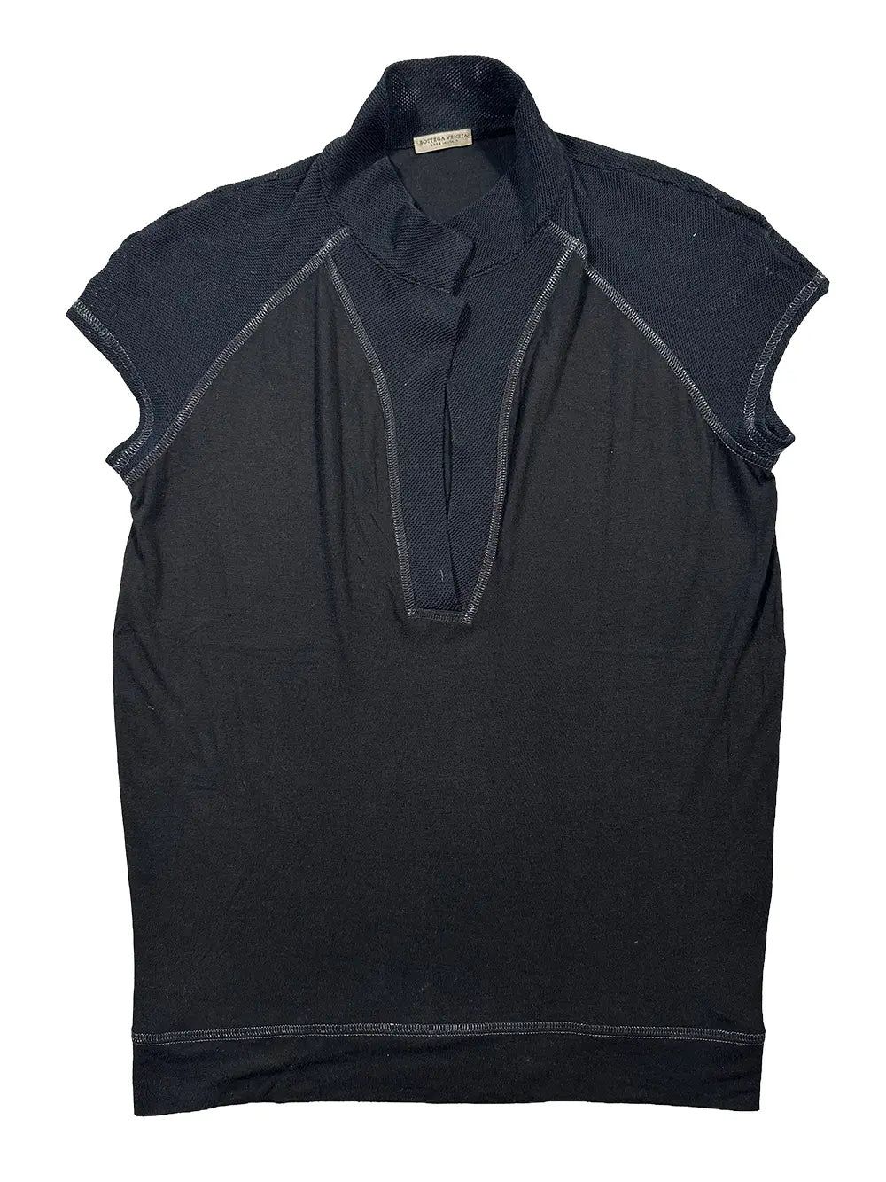Short-Sleeve Knit Top by BOTTEGA VENETA in size IT 40 from TOPS category