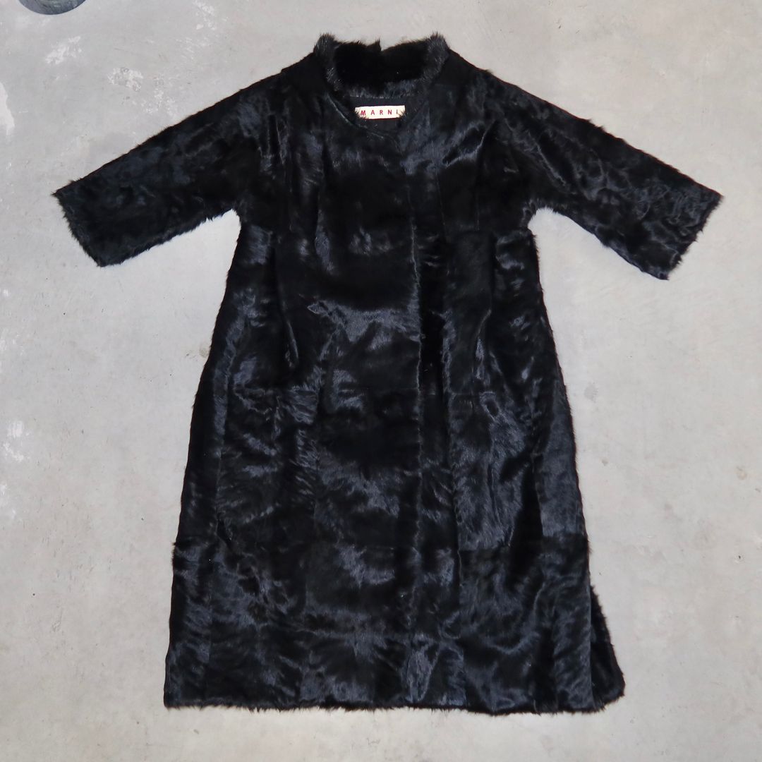 Marni Muskrat and Lamb Fur Coat by MARNI in size AU/UK 8 from COATS & JACKETS category