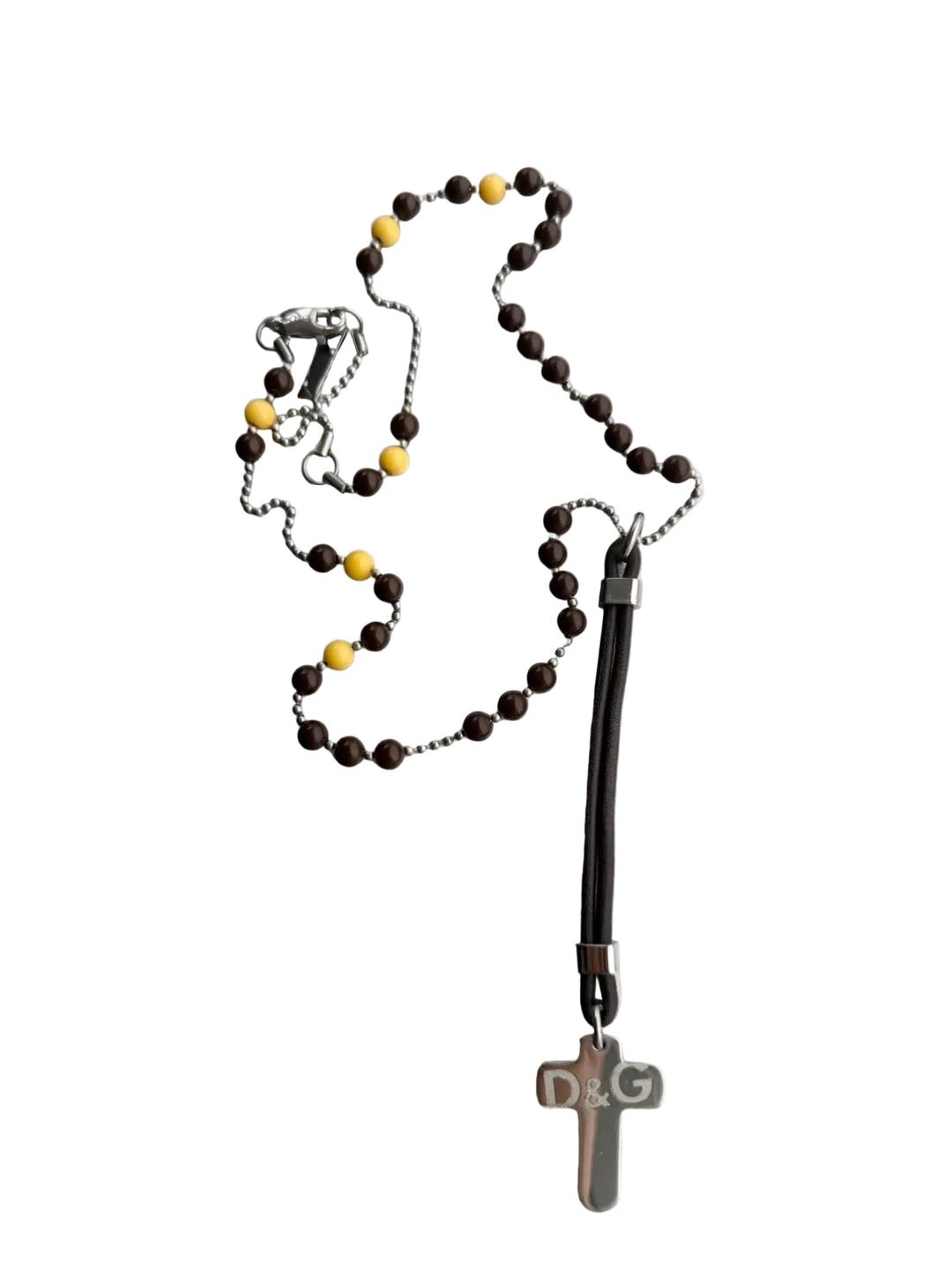 DOLCE AND GABBANA 00s ROSARY BEAD NECKLACE by DOLCE & GABBANA in size ONE SIZE from JEWELLERY & WATCHES category