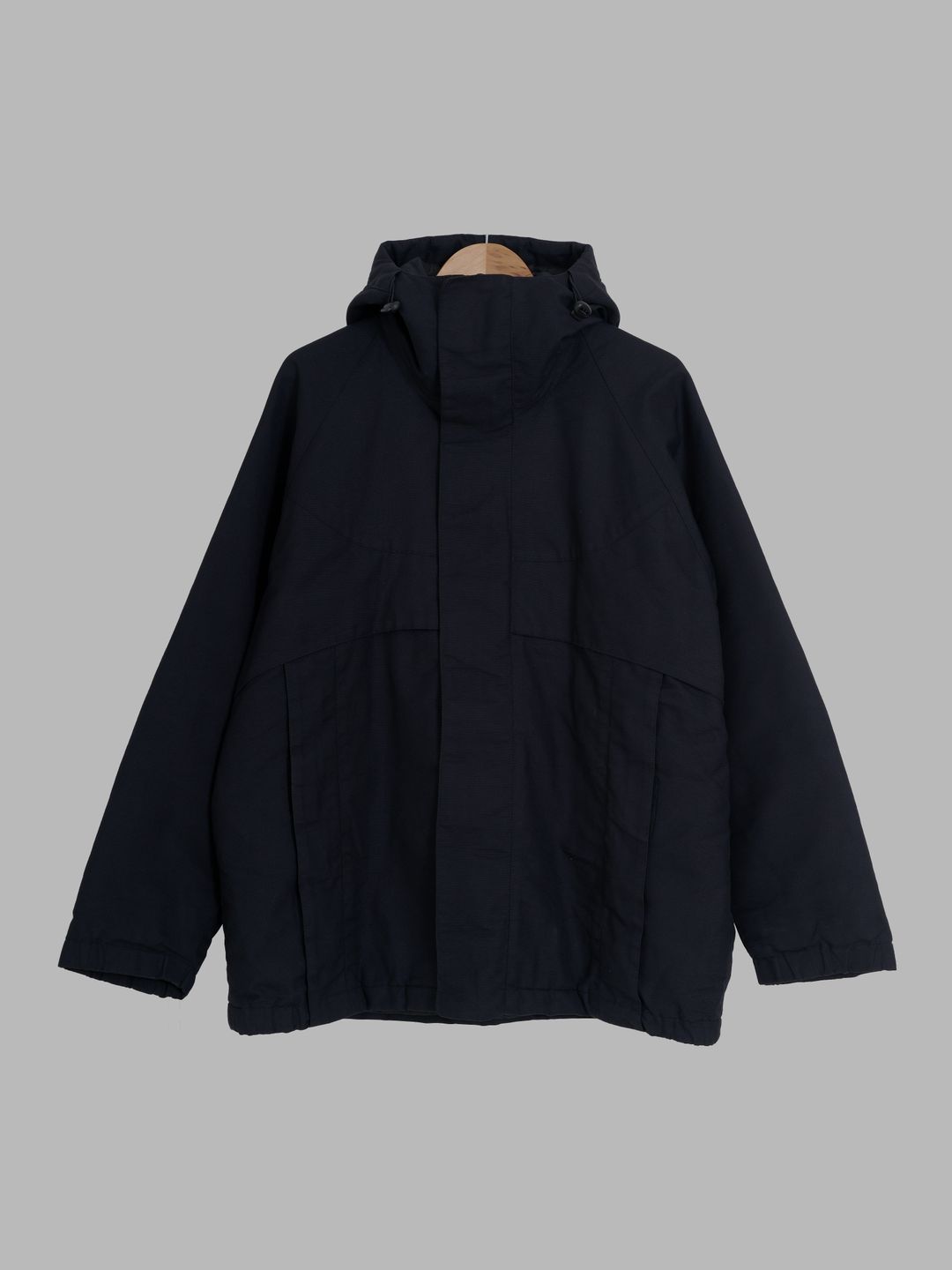 Mickey Brazil for Ships black nylon quilted high neck hooded parka - S M by Mickey Brazil in size S from COATS & JACKETS category