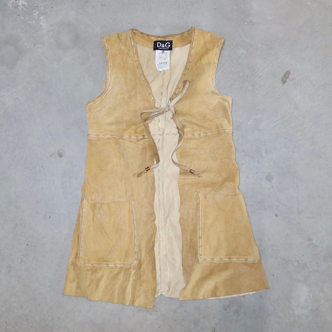 D&G Suede Tie Front Top by D&G in size AU/UK 10 from TOPS category