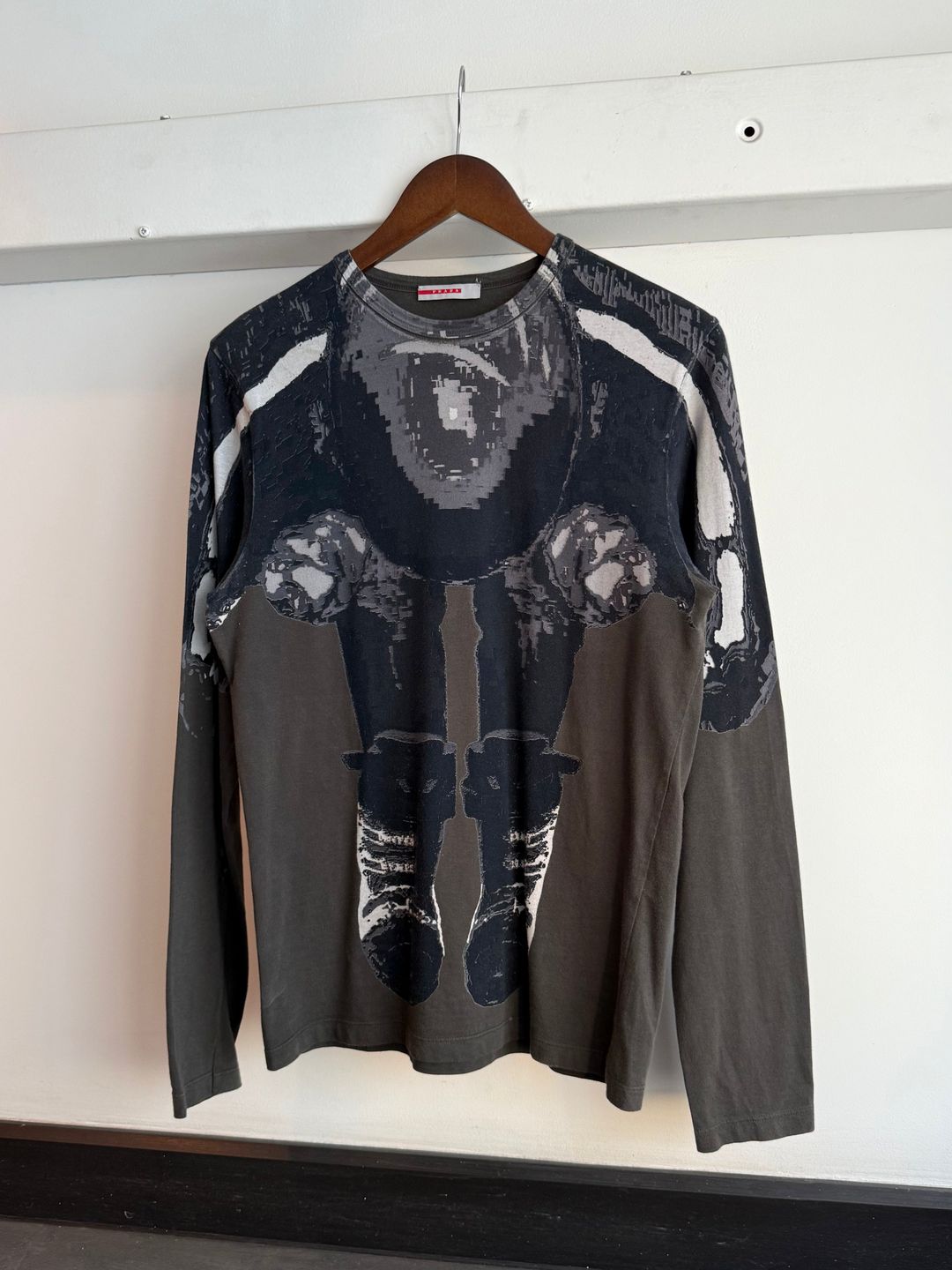 Prada Sport Thermal Graphic Longsleeve by PRADA in size S from TOPS category