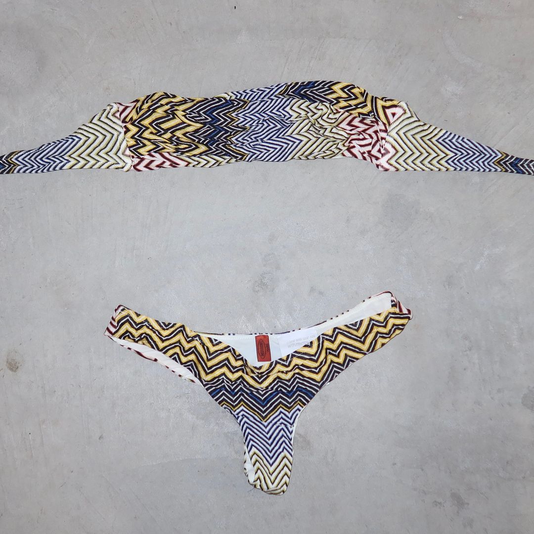 Missoni Bandeau Bikini by MISSONI in size AU/UK 8 from SWIMSUITS category
